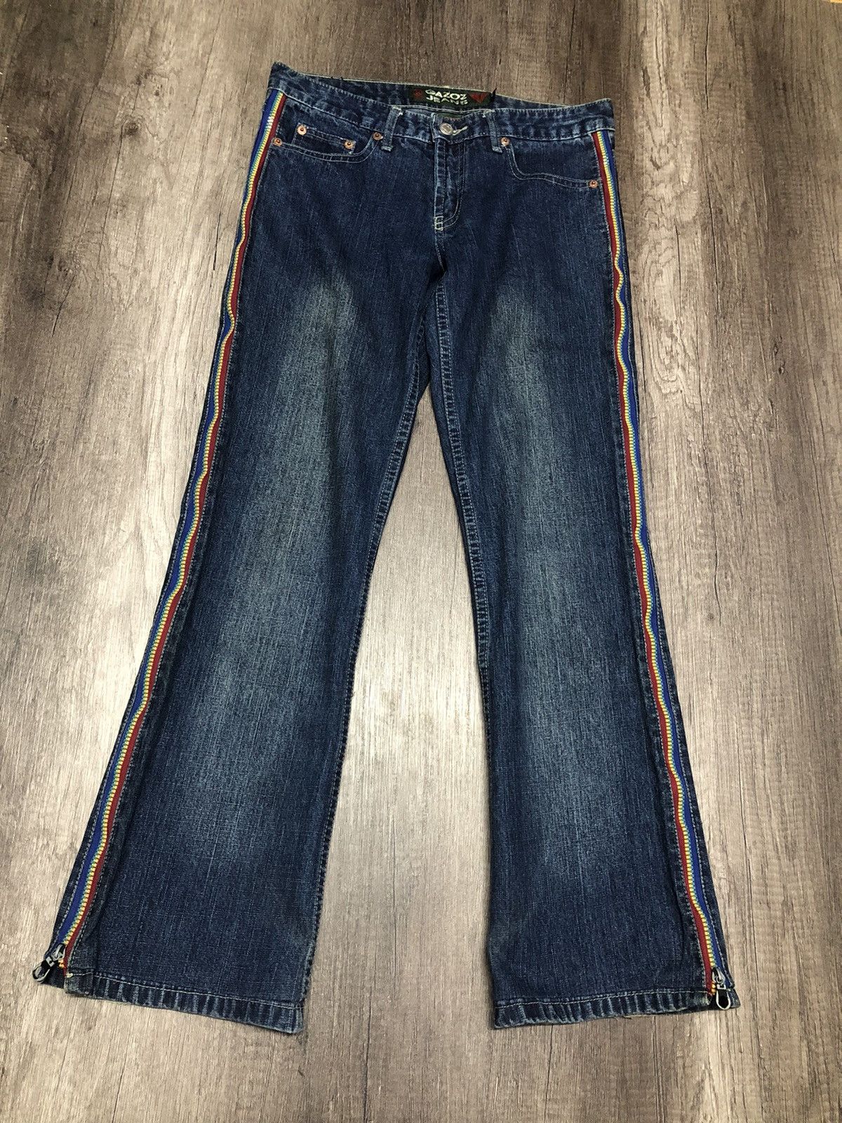 Designer × Hysteric Glamour Vintage Gazoz Jeans Rare Zipper Design Size US 29 - 3 Thumbnail