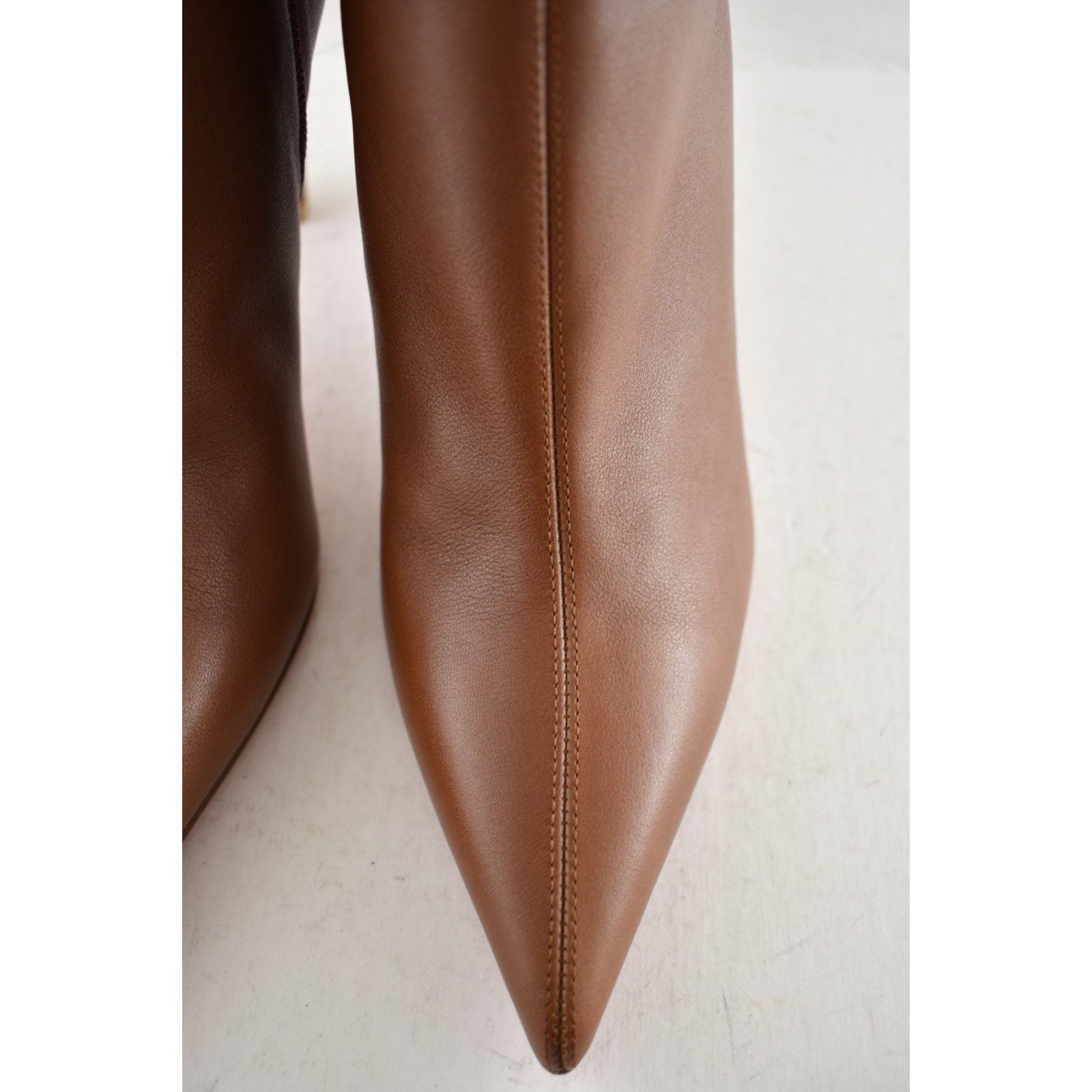Christian Louboutin Christian Louboutin Vibella Booty 85 Brown Leather Bootie 38 Size US 7 / IT 37 - 10 Thumbnail