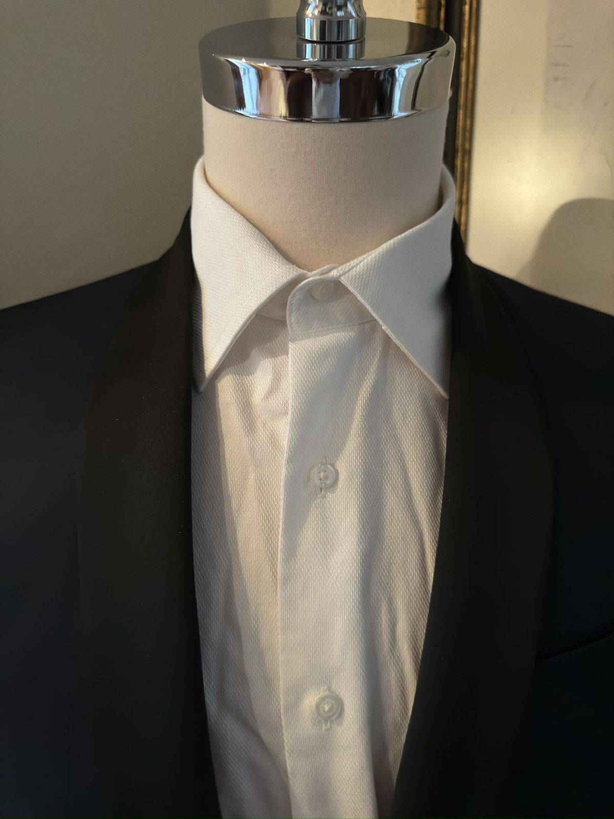 Ted Baker Ted Baker London Mohair Blend Navy Shawl Lapel Tuxedo 40S Size 40S - 4 Thumbnail