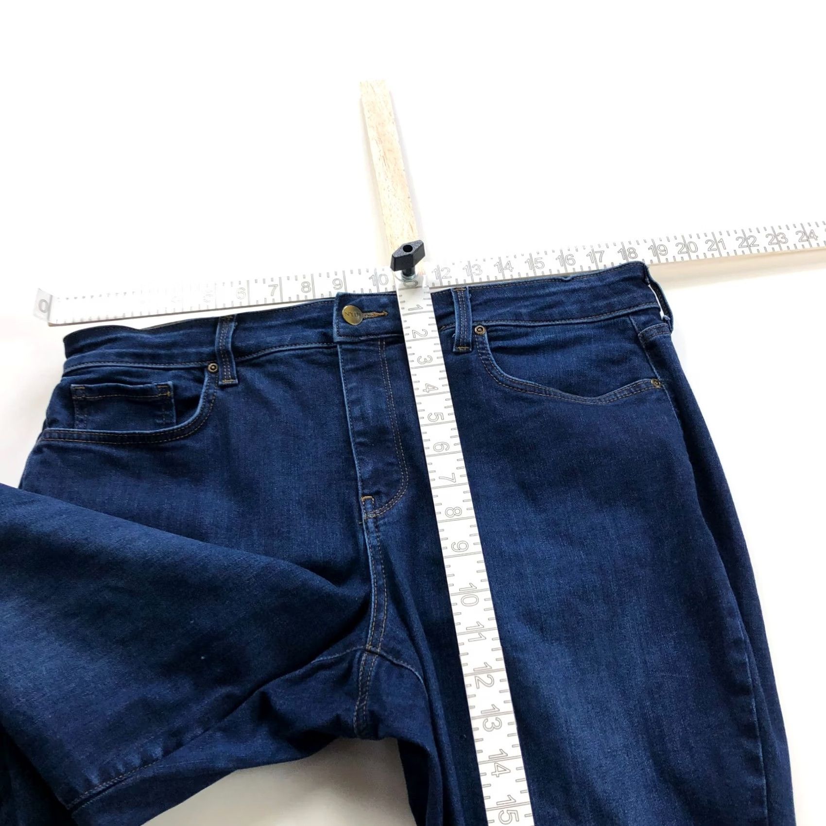 NYDJ NYDJ Marilyn Straight Blue Plus 16w Jeans Lift Tuck Mid Rise 36W 30L Stretch Pockets Belt Loops 5-Pocket Mens Womens Girls Boys Size 38" / US 16 / IT 52 - 5 Thumbnail
