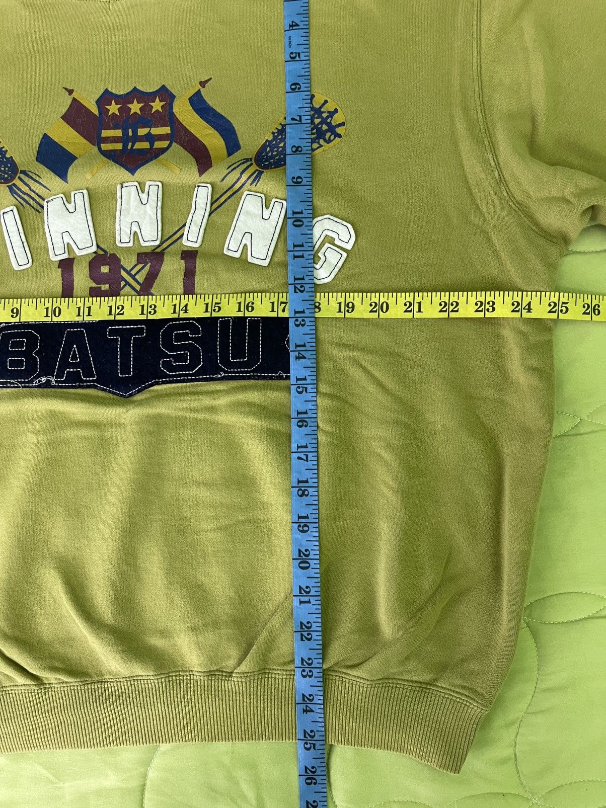 Japanese Brand Vintage 90's Batsu Winning 1971 Thrashed Sweatshirt Size US L / EU 52-54 / 3 - 12 Thumbnail