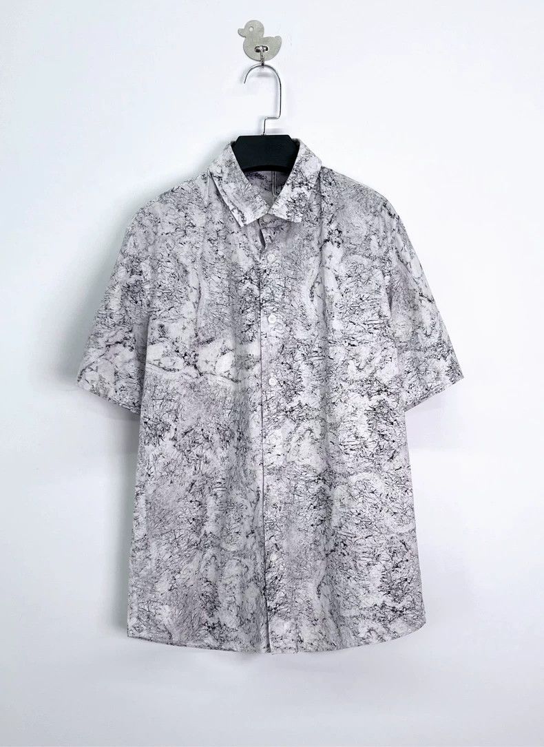 Givenchy Givenchy Size38 Show-style shirt with black and white oil p Size US M / EU 48-50 / 2 - 1 Thumbnail