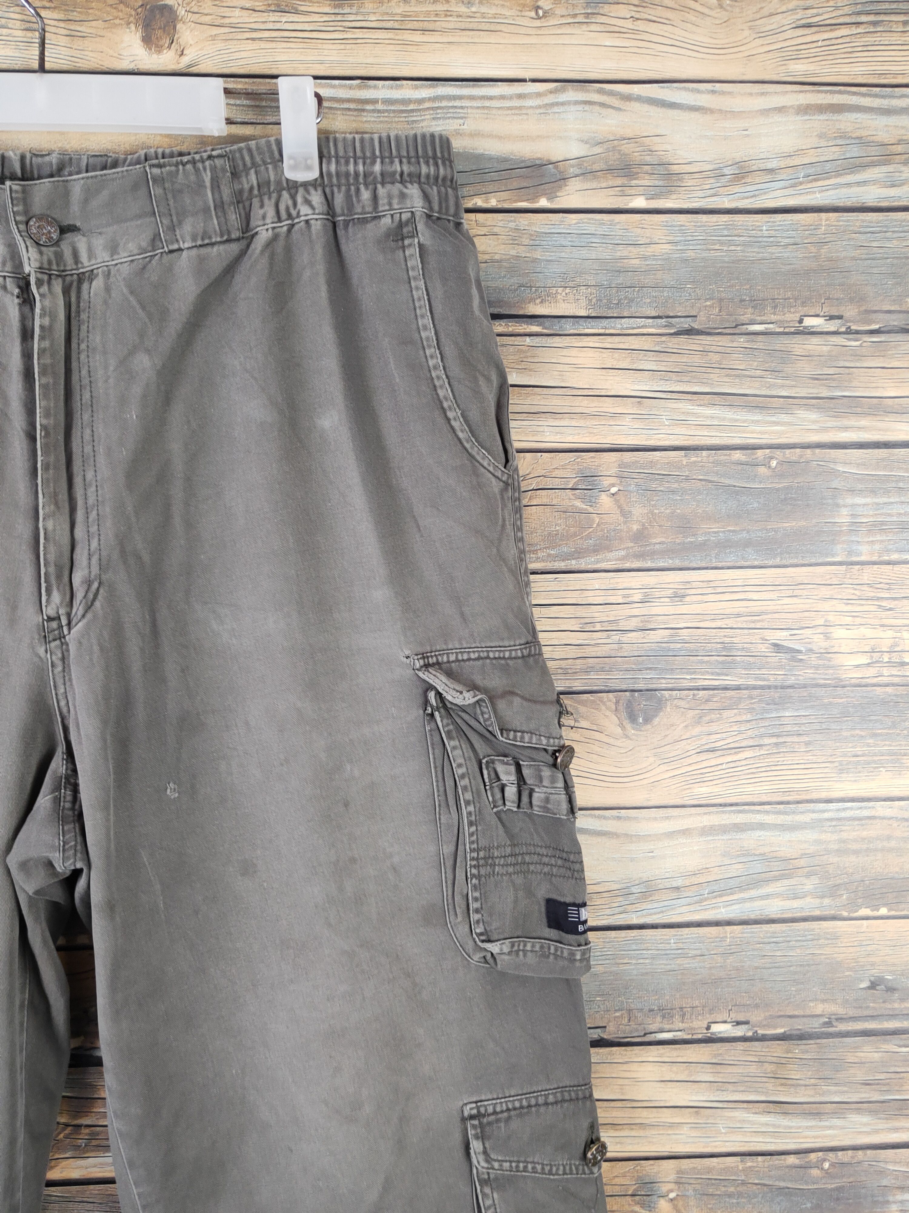 Japanese Brand DLL Bang Bang Olive Multipocket Tactical Cargo Pants #272 Size US 36 / EU 52 - 6 Thumbnail
