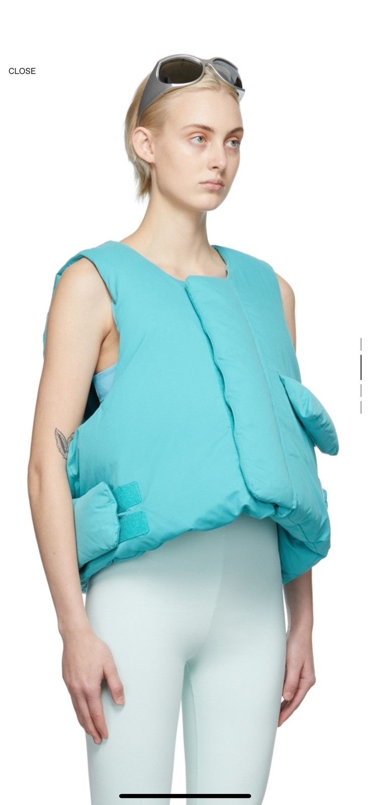 Entire Studios Entire Studios Blue Down Pillow Vest Size M / US 6-8 / IT 42-44 - 2 Thumbnail