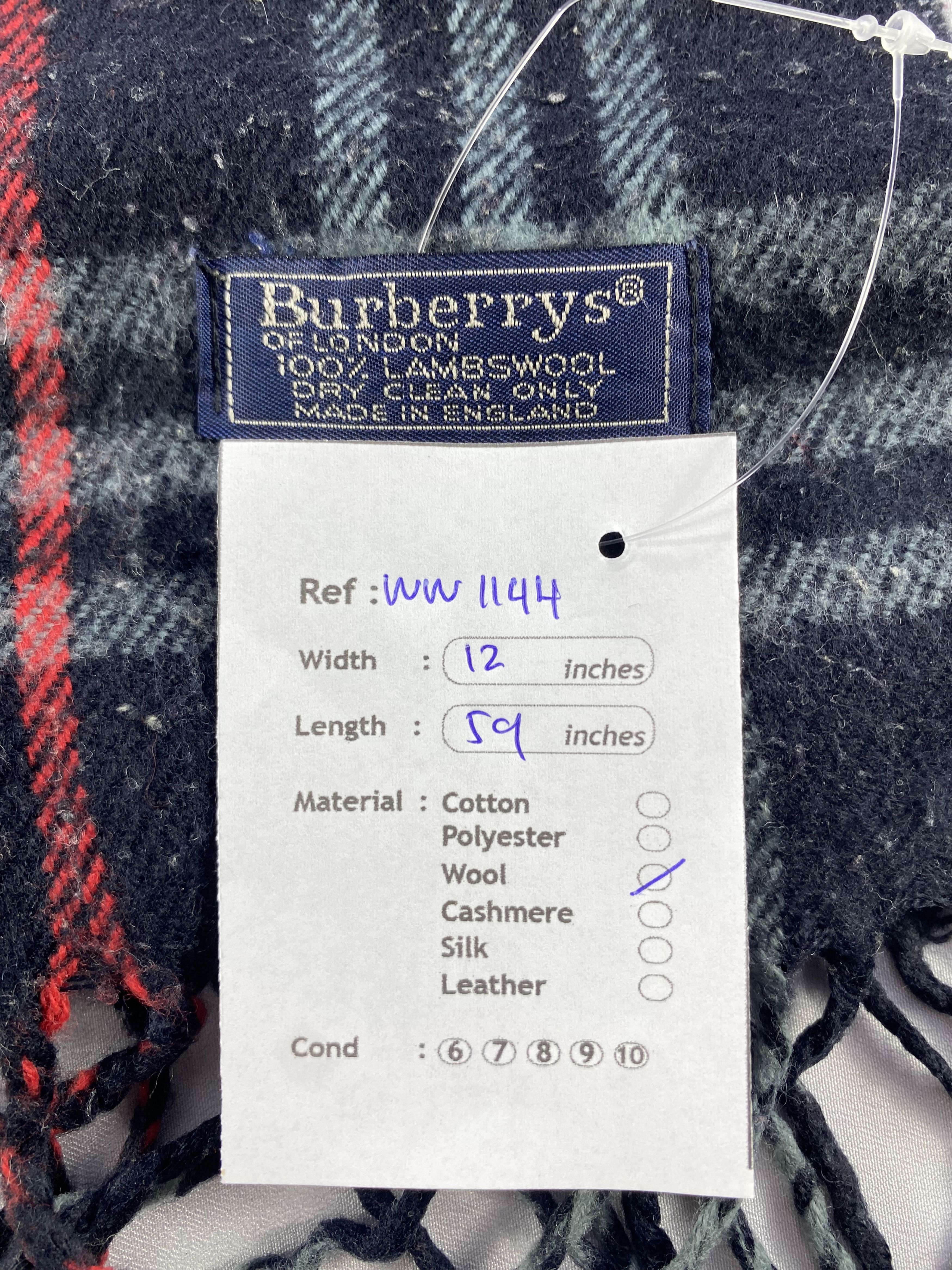 Burberry × Vintage Burberry Scarf / Muffler / Neckwear - WW1144 Size ONE SIZE - 5 Thumbnail