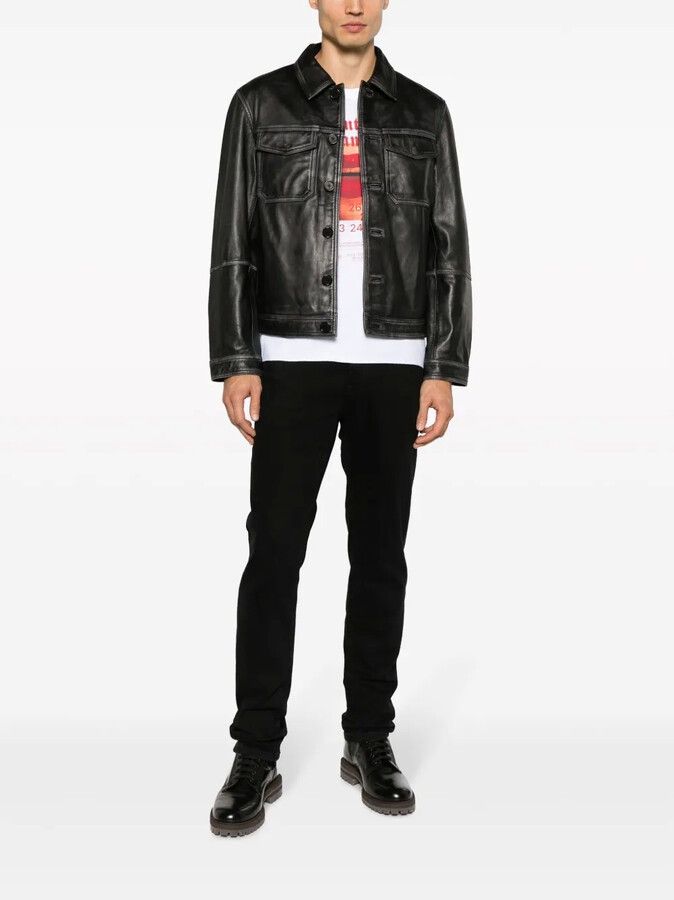Zadig & Voltaire !DS! SS23 Zadig & Voltaire Lasso Dyed Leather Jacket Size US M / EU 48-50 / 2 - 4 Thumbnail