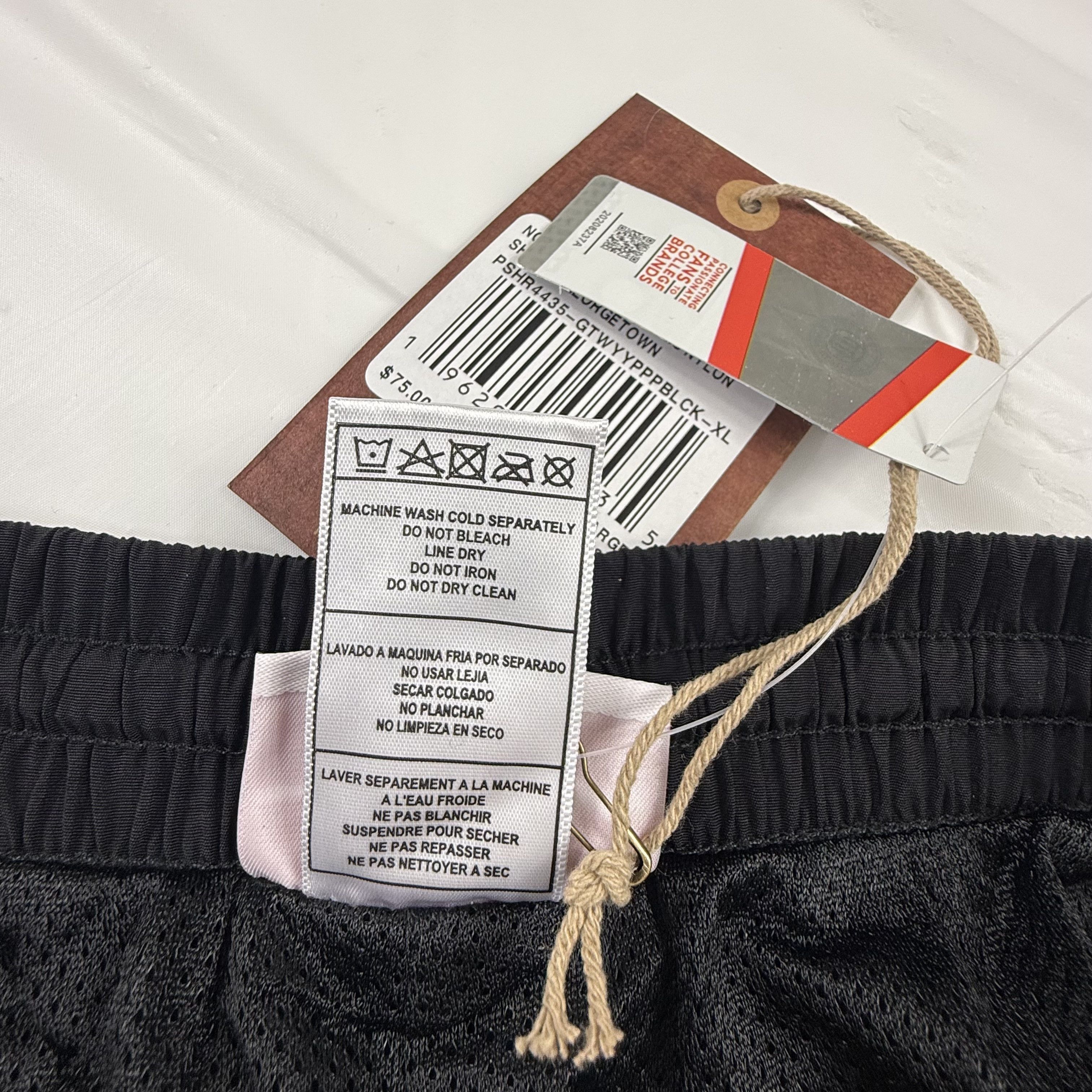 Mitchell & Ness Mitchell & Ness Georgetown Hoyas Nylon Shorts Black Mens XL Size US 34 / EU 50 - 9 Thumbnail