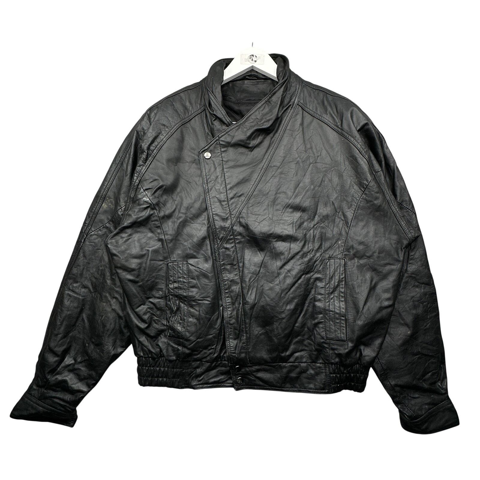 Other VTG Bermans Thinsulate Leather Moto Jacket Large Long Rider Size US L / EU 52-54 / 3 - 1 Thumbnail