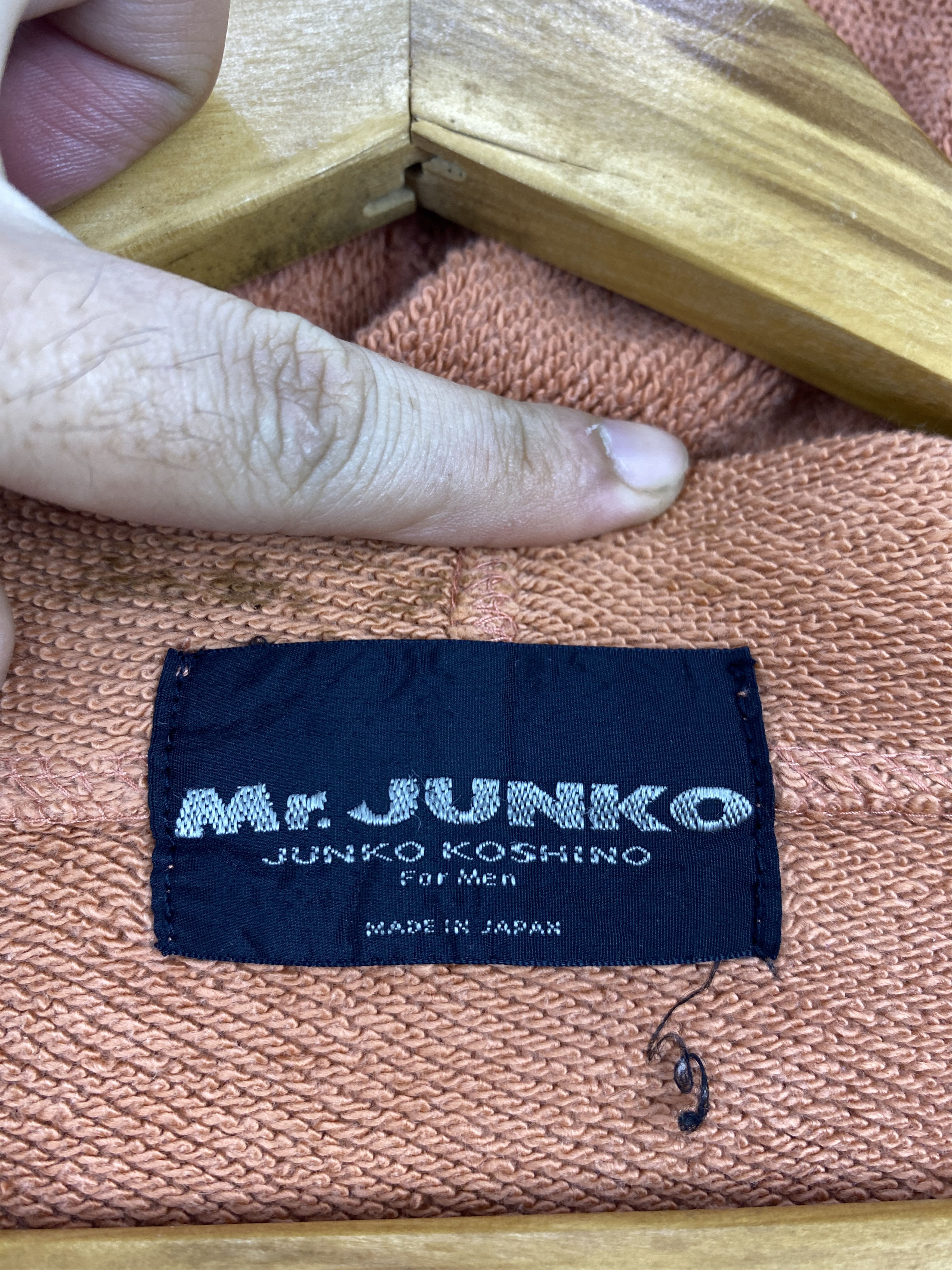 Mr. Junko Vintage 90s Mr. Junko Back Logo Zipper Ups Hoodie BP0064 Size US XXL / EU 58 / 5 - 5 Thumbnail