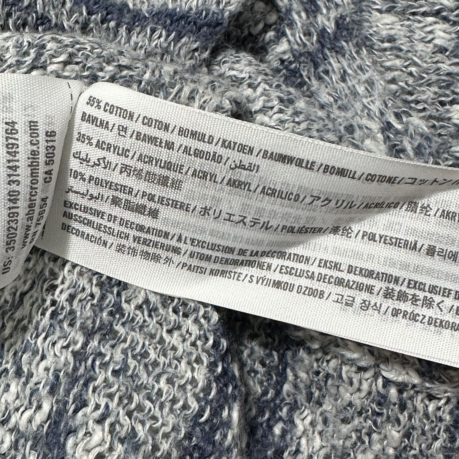 Hollister Hollister XS Waterfall Cardigan Gray Blue Striped Sweater Size XS / US 0-2 / IT 36-38 - 4 Thumbnail