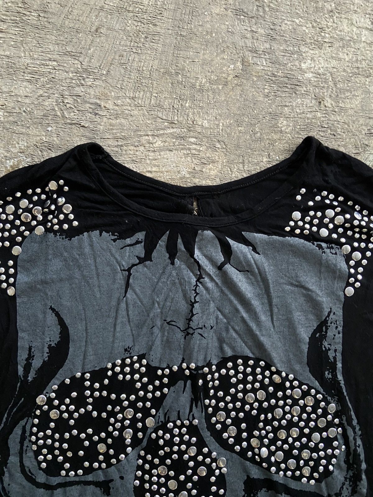 14th Addiction 2000s Leafer Ltd - Vkei Style Skull Beads Rope Back Tee Size ONE SIZE - 3 Thumbnail