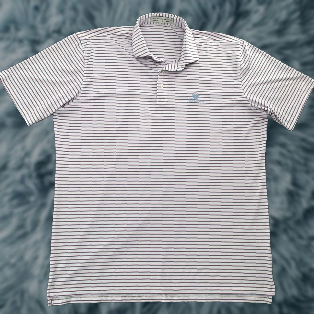 Vintage Holderness & Bourne Shirt Adult XL White The Sutton Polo The Concession Golf Men Size US XL / EU 56 / 4 - 1 Thumbnail