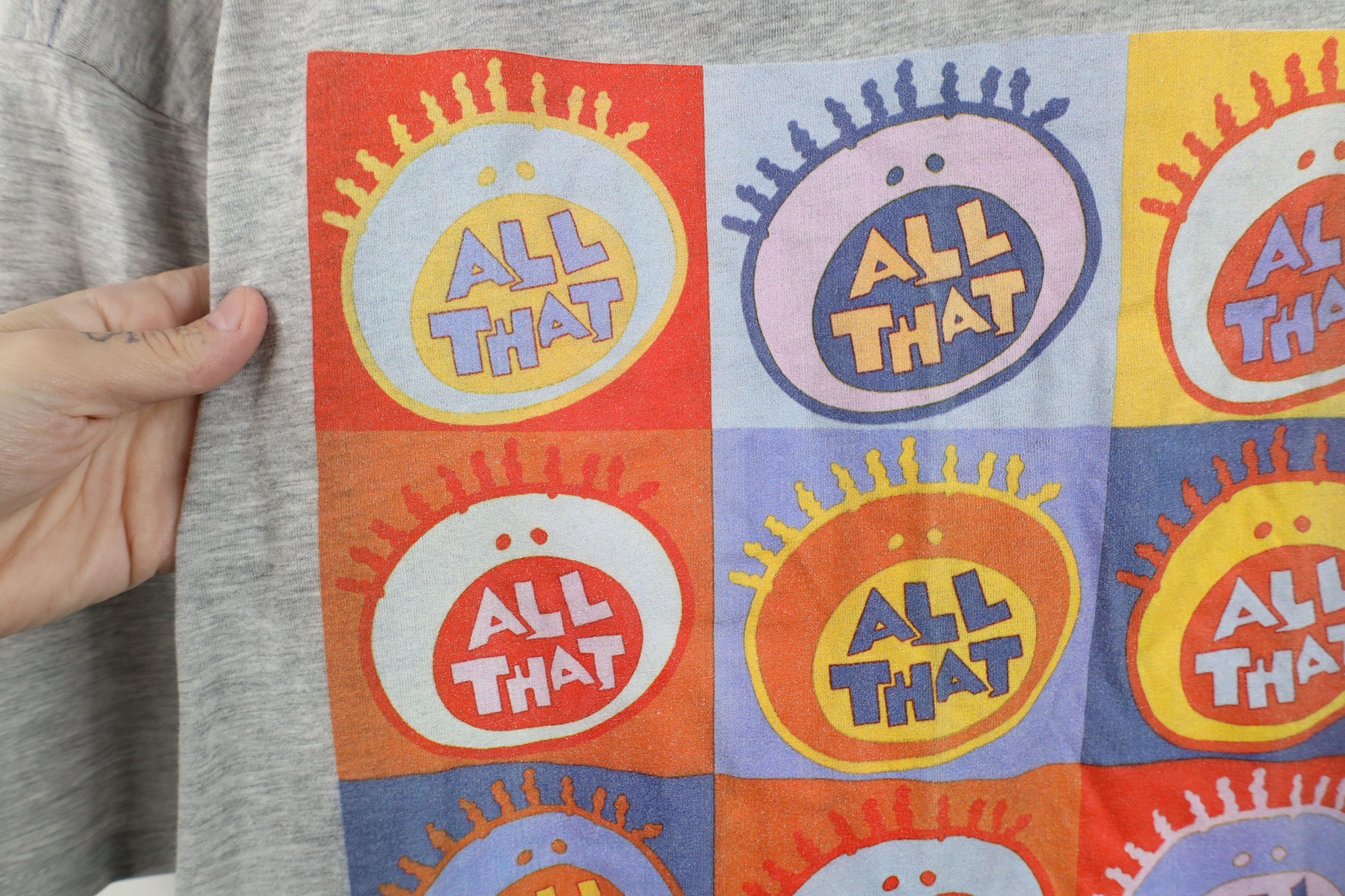 Vintage Retro Y2K Nickelodeon All That Short Sleeve T-Shirt Gray Size US XXL / EU 58 / 5 - 5 Thumbnail