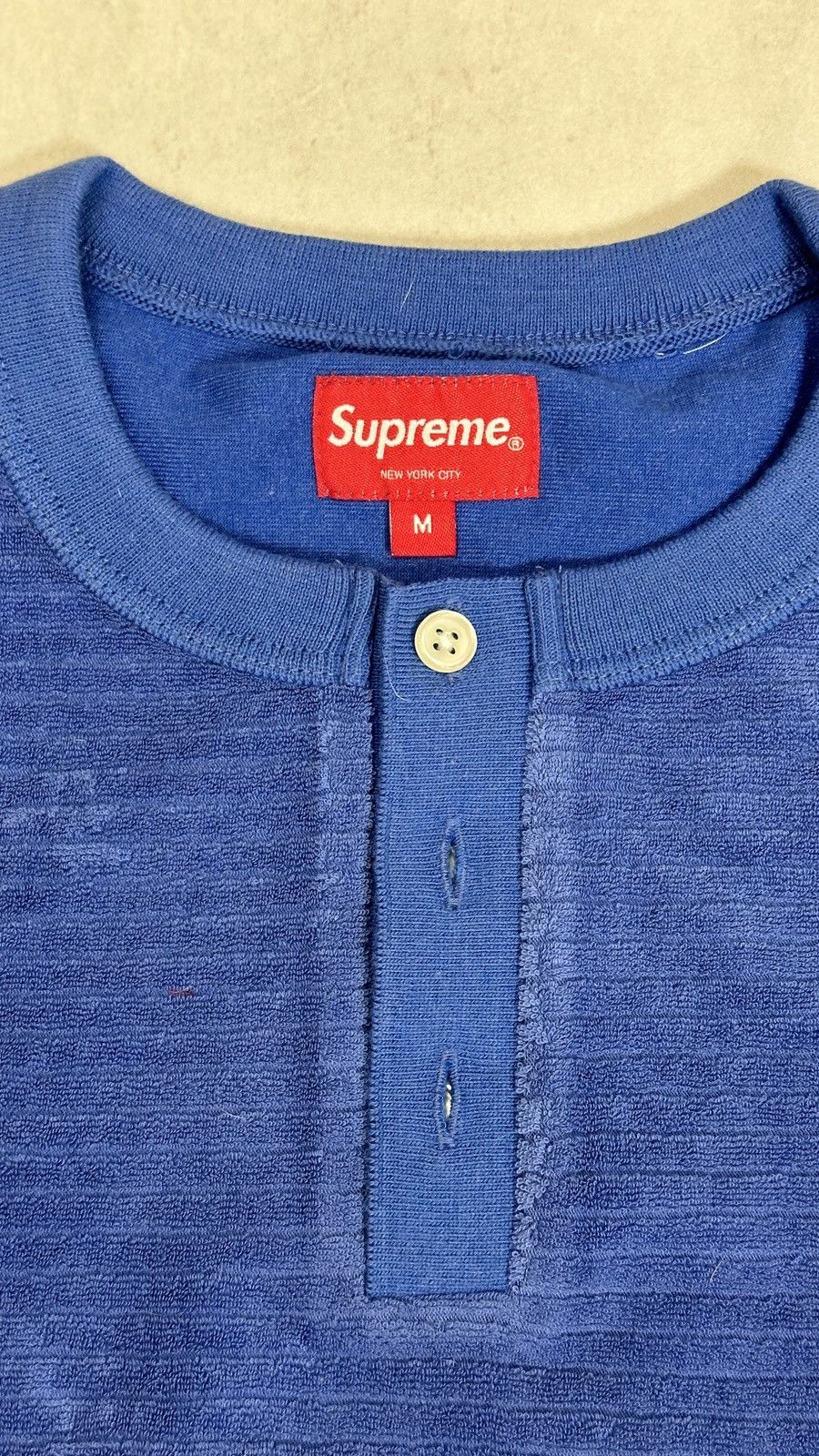 Supreme Supreme TERRY S/S HENLEY size Medium Size US M / EU 48-50 / 2 - 3 Thumbnail