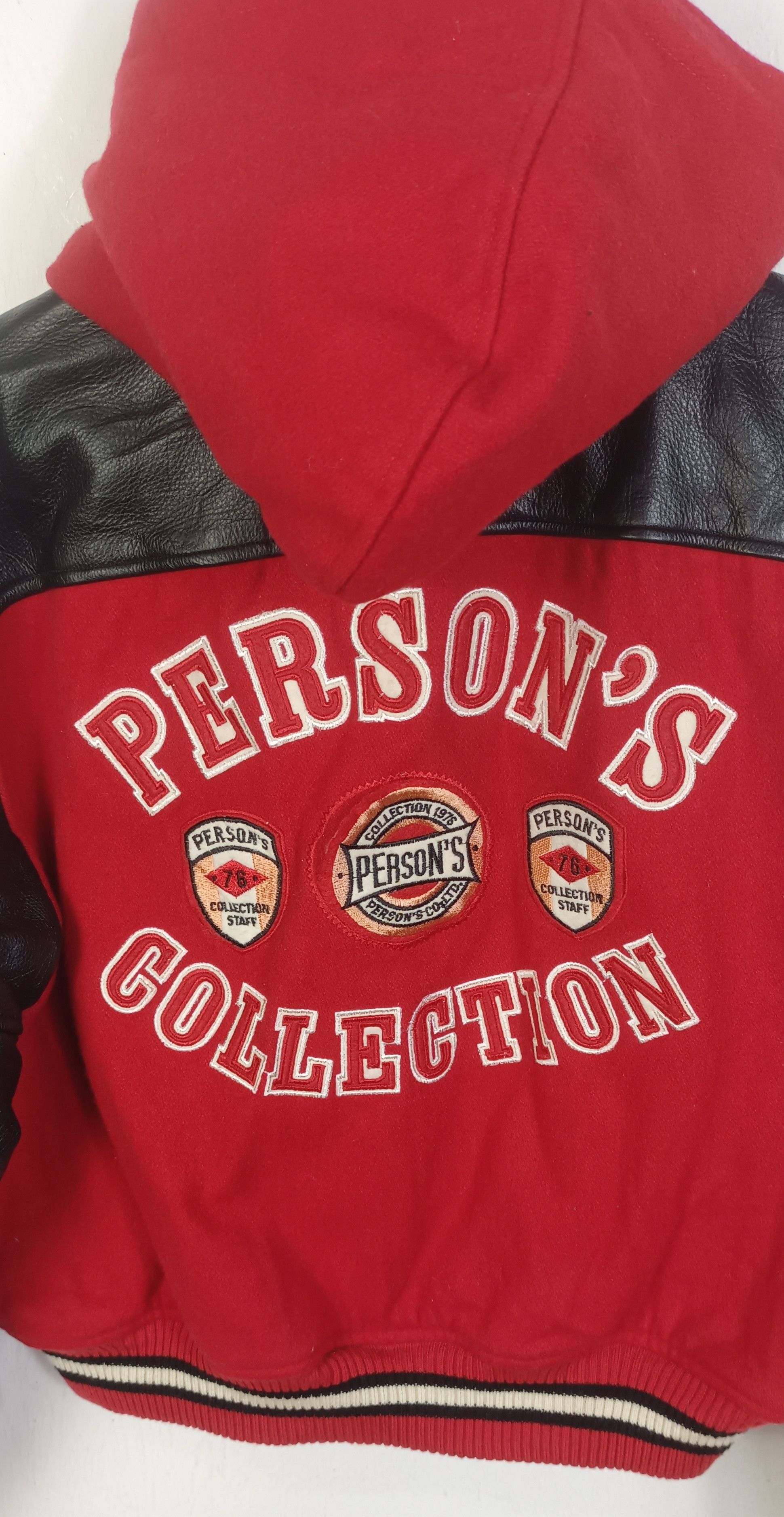 PERSON'S Vintage Person's An Atircle Collection Wool & Leather Jacket Size US L / EU 52-54 / 3 - 8 Thumbnail