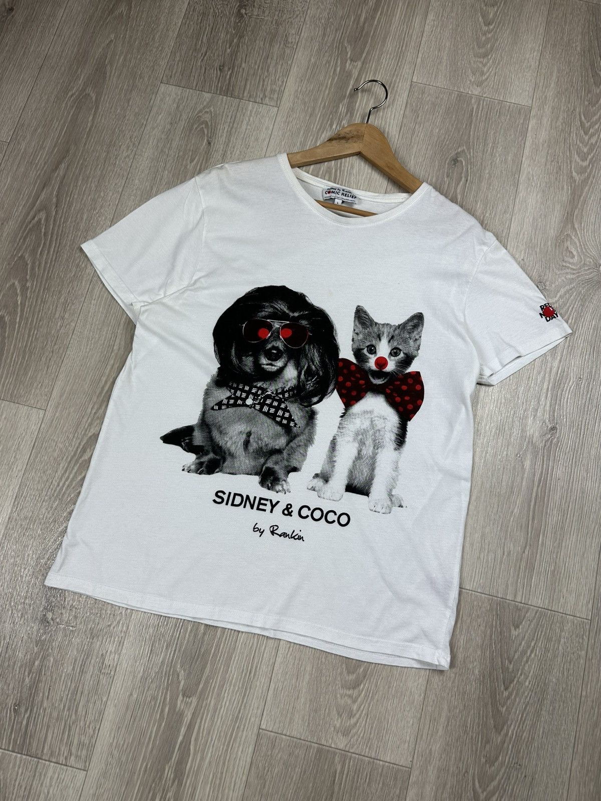 Vivienne Westwood Vintage Comic Relief Sidney and Coco Designer T-Shirt Size US L / EU 52-54 / 3 - 3 Thumbnail