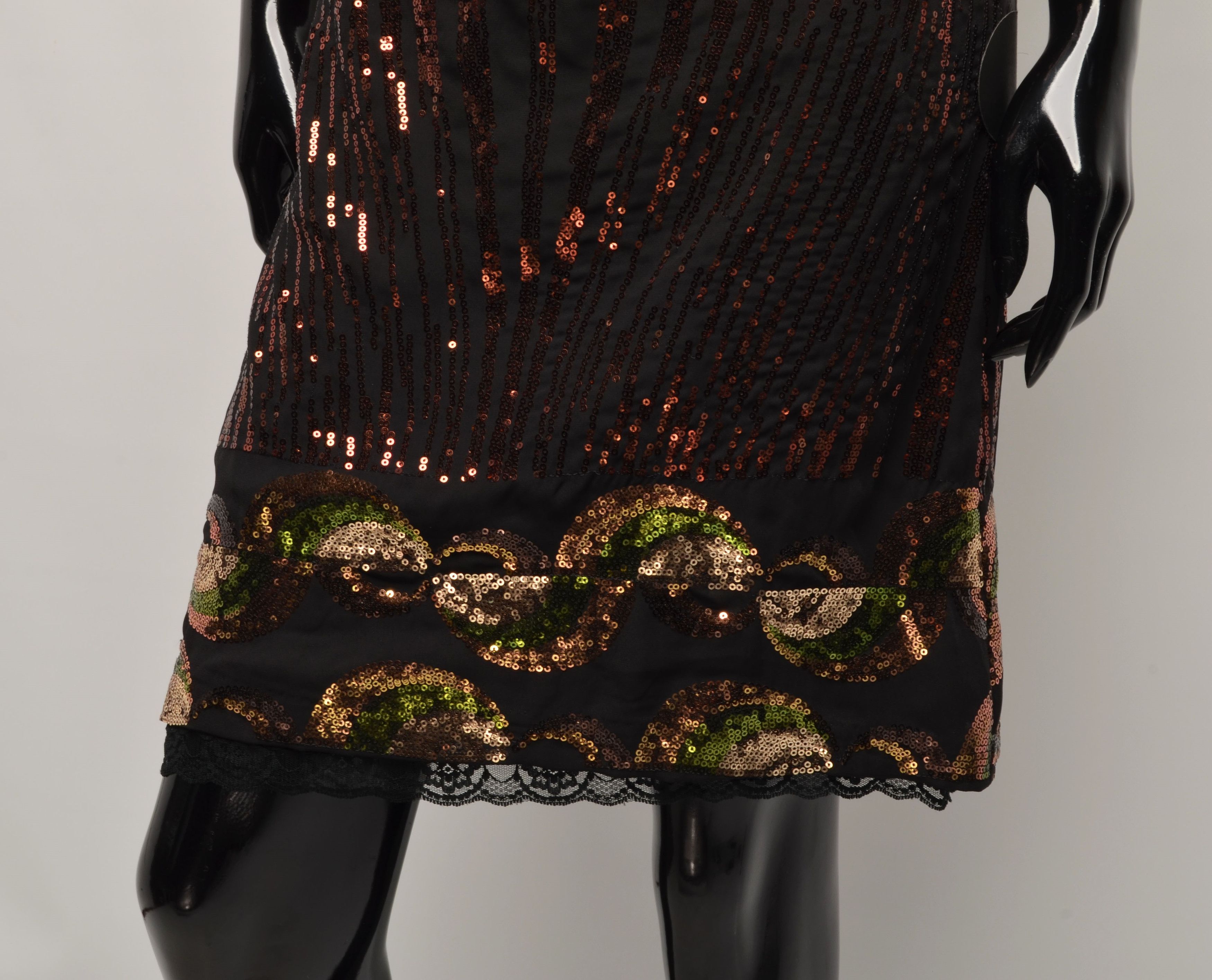 Custo Barcelona Custo Barcelona Y2K Glam Coquette Sequin-Embroidered Skirt Size 28" / US 6 / IT 42 - 3 Thumbnail