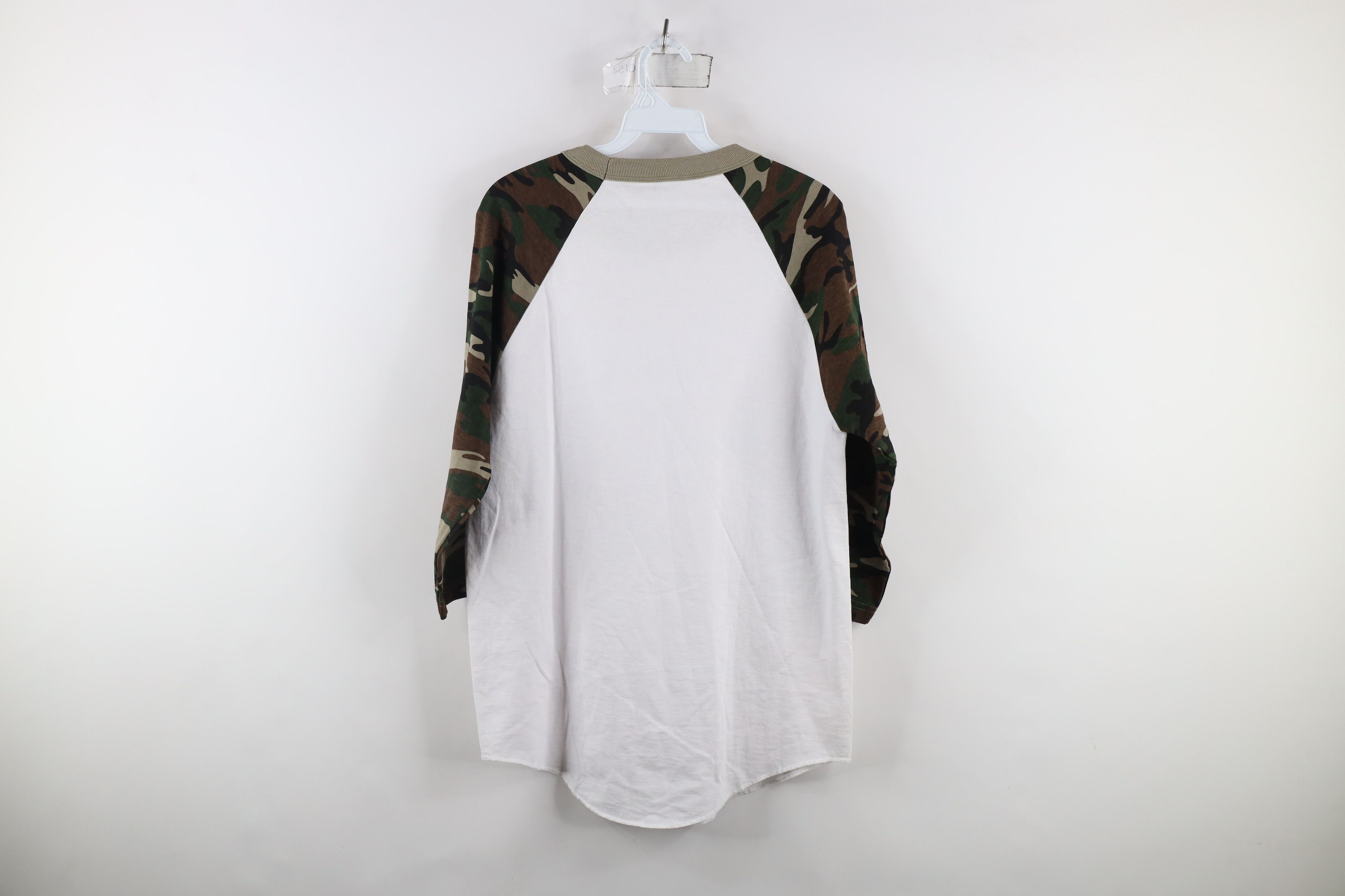 Vintage Vintage 90s Streetwear Jeep Motors Camouflage Raglan T-Shirt Size US M / EU 48-50 / 2 - 8 Thumbnail