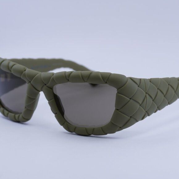 Bottega Veneta Bottega Veneta BV1303S 002 Sunglasses Olive Square Frame Size ONE SIZE - 2 Thumbnail