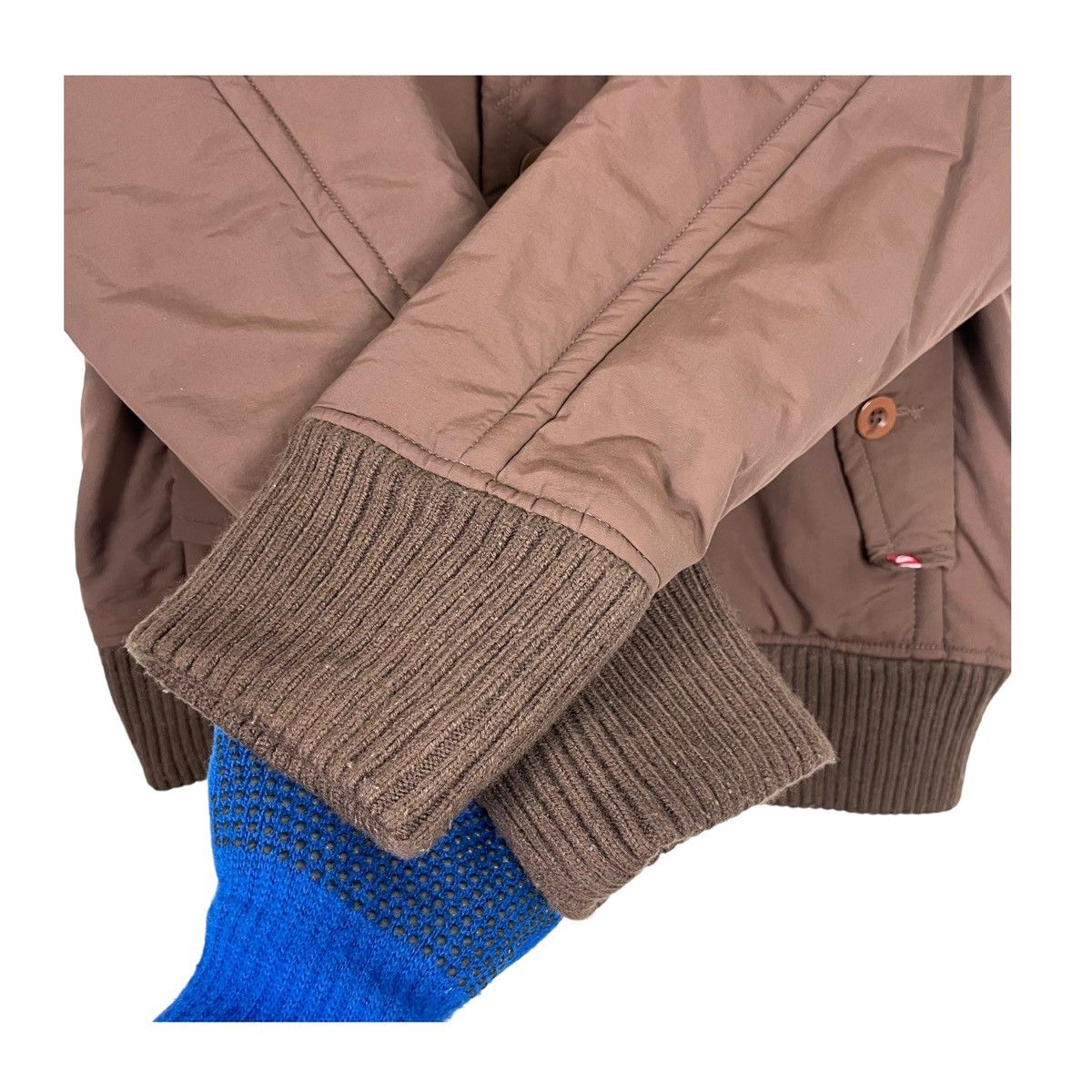 Quiksilver 💥QUIKSILVER BOMBER BROWN FUR HOODIE JACKET Size US M / EU 48-50 / 2 - 8 Thumbnail