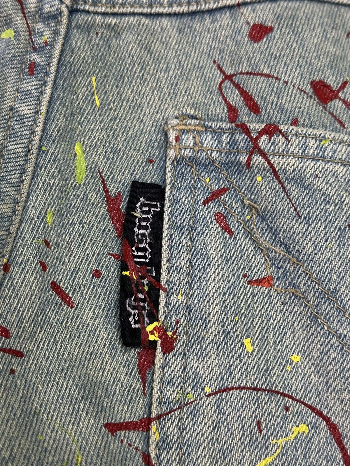 JNCO Busy boys baggy art paint . Size US 34 / EU 50 - 5 Thumbnail