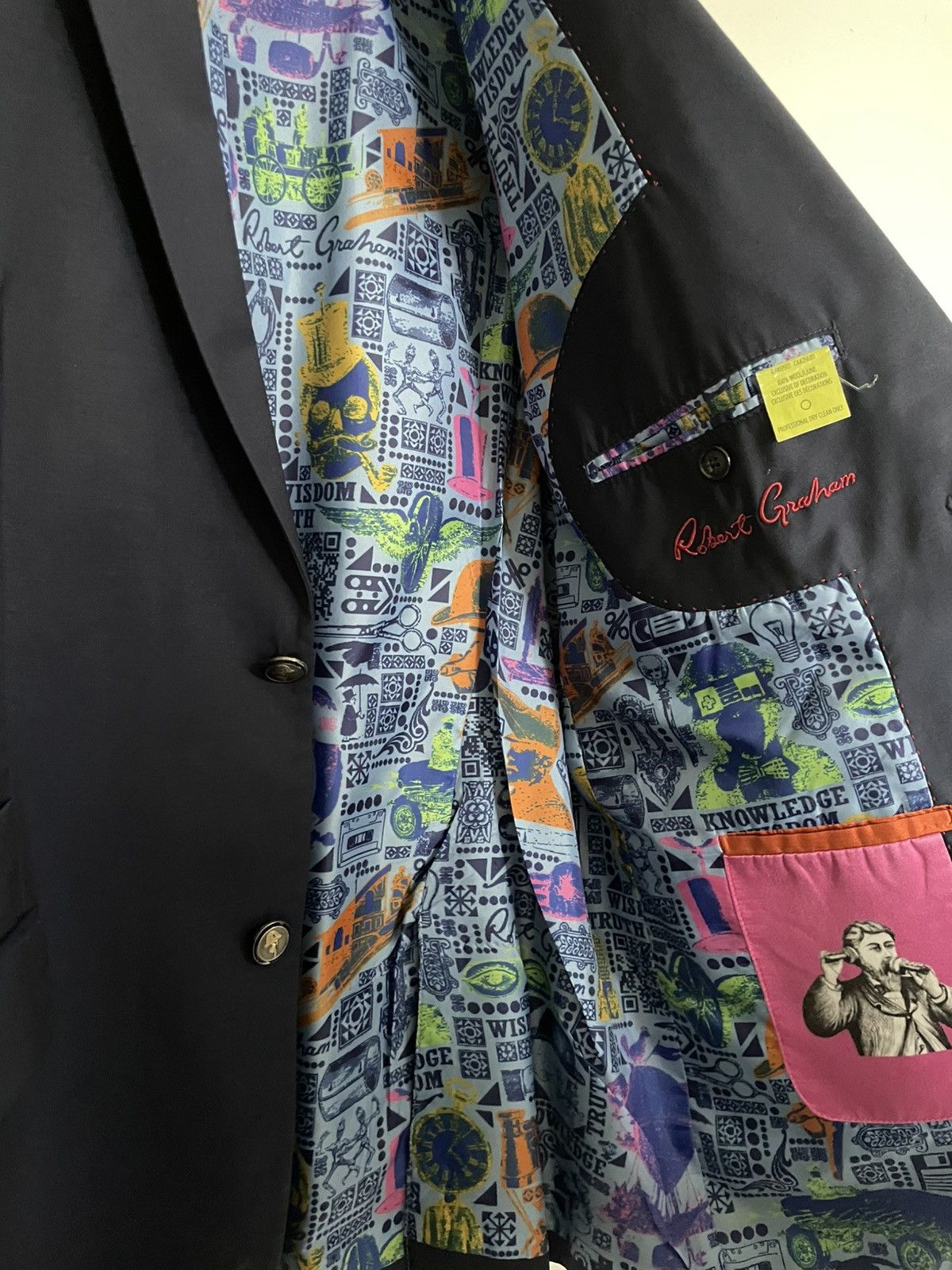 Robert Graham Robert graham blazer with pattern inside size 40 R Size 40R - 5 Thumbnail