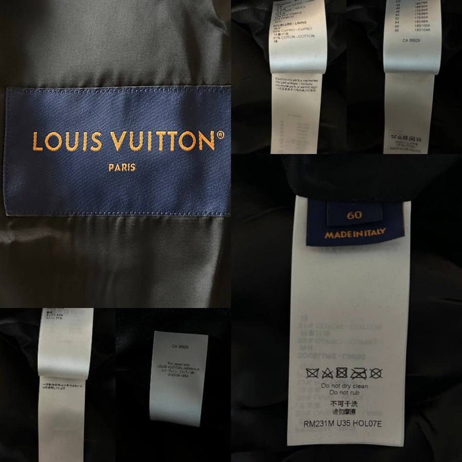 Louis Vuitton LOUIS VUITTON BLACK LEATHER VARSITY JACKET Size US XL / EU 56 / 4 - 3 Thumbnail
