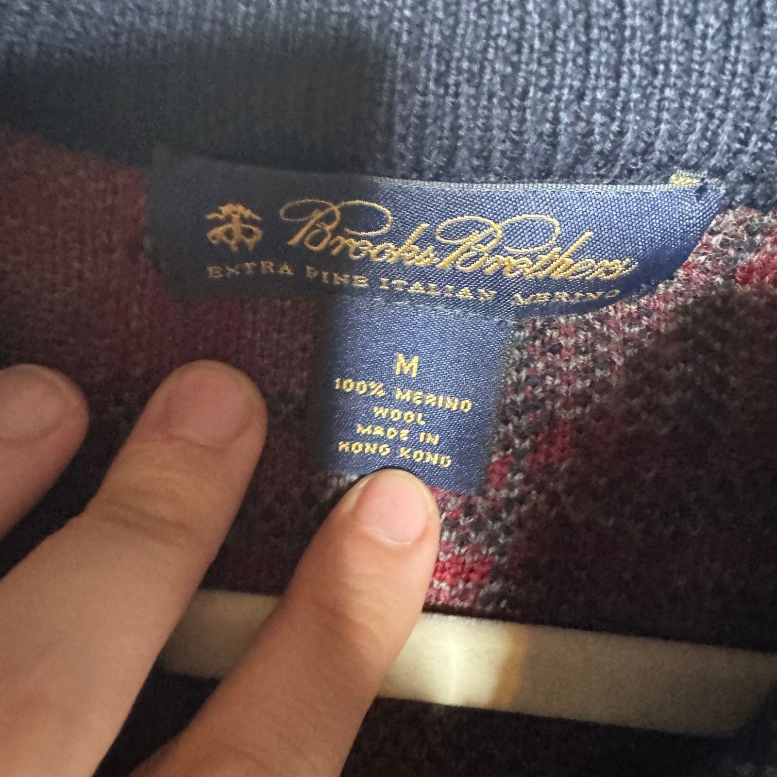 Brooks Brothers Brooks Brothers Extra Fine Italian Merino Wool Pullover Mens Size US M / EU 48-50 / 2 - 2 Thumbnail