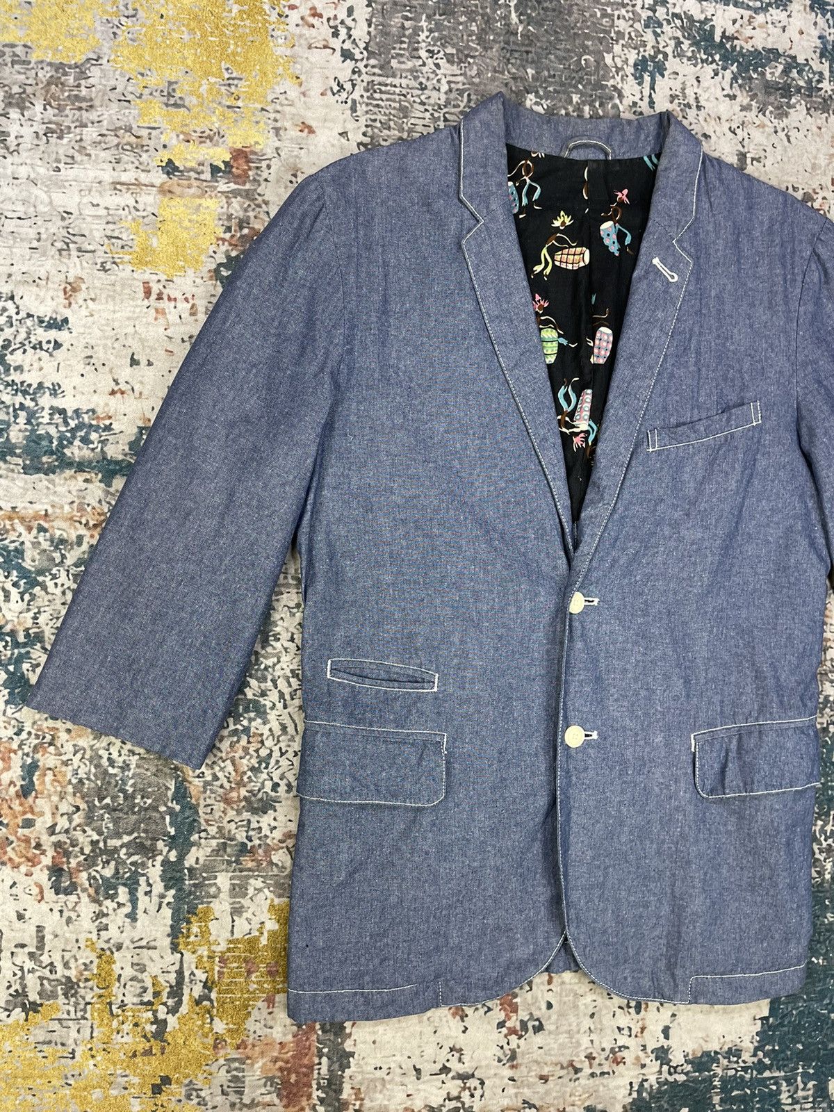 Denime Denime Japan Quarter Sleeve Blazer Jackets Size US M / EU 48-50 / 2 - 4 Thumbnail