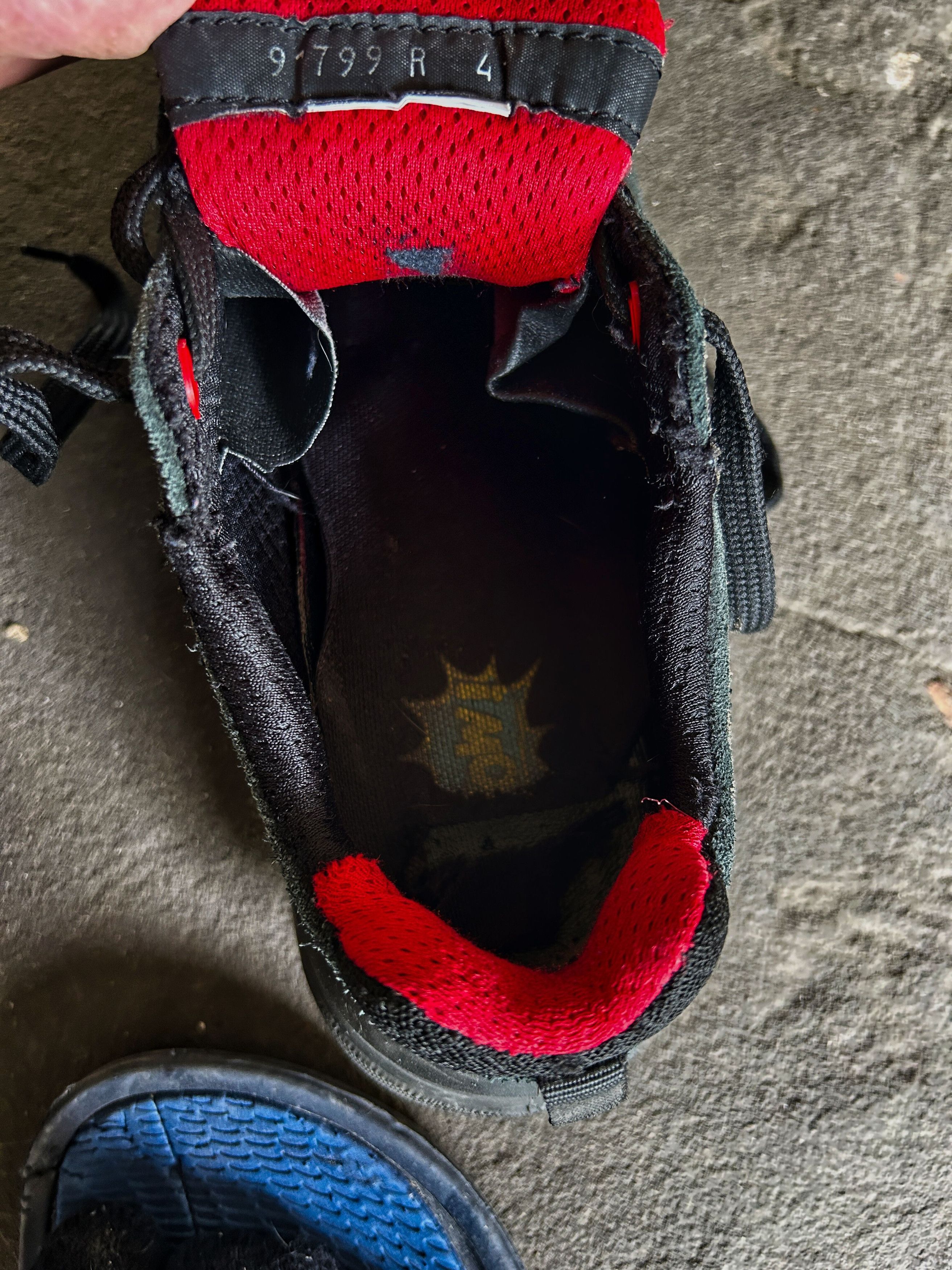 Vintage Black Sneakers Red Lining Chunky Y2K Streetwear Casual Size US 9 / EU 42 - 12 Thumbnail