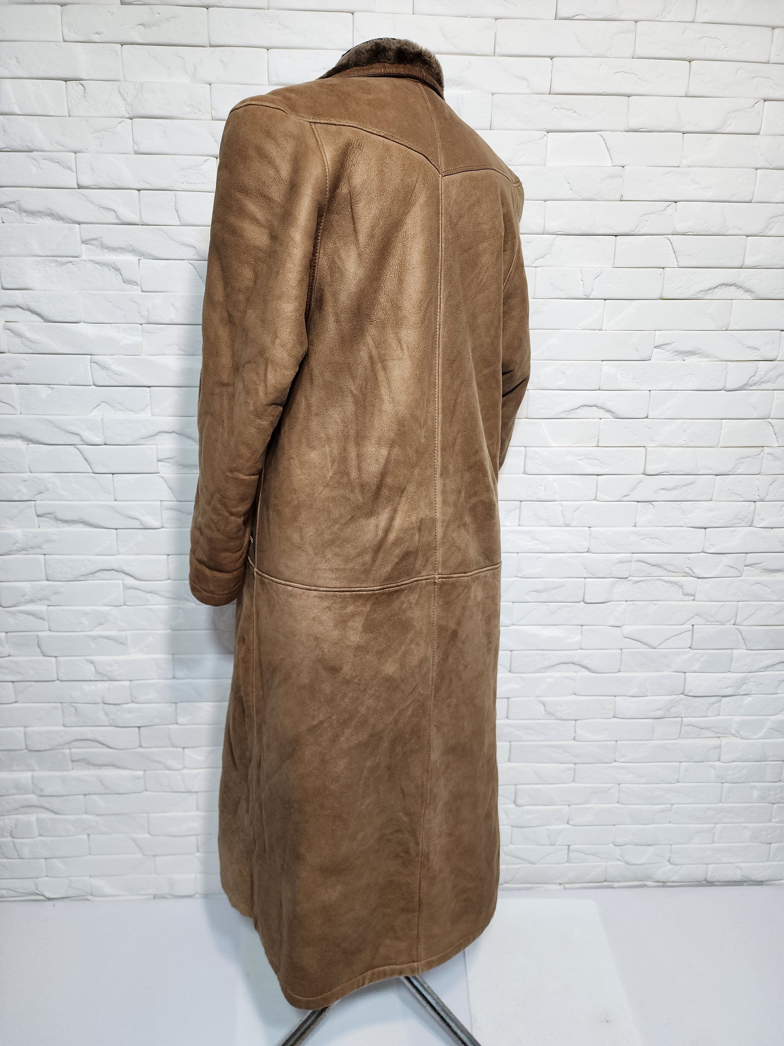 Genuine Leather Women's Brown Sheepskin Coat: Genuine Fur Size XL / US 12-14 / IT 48-50 - 6 Thumbnail