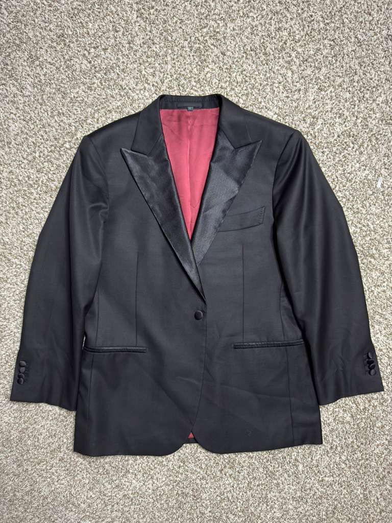 Suitsupply Suitsupply Perennial Black Wool Tuxedo Jacket - 44S Size 44S - 1 Thumbnail