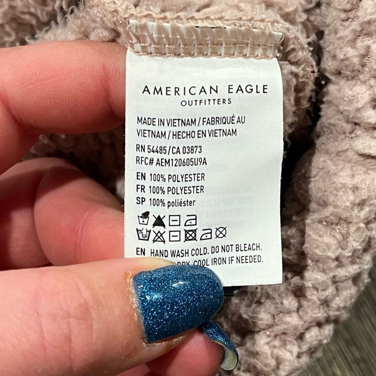 American Eagle Outfitters American Eagle Sherpa Hoodie Sweatshirt Long Sleeve Pullover Size M / US 6-8 / IT 42-44 - 5 Thumbnail
