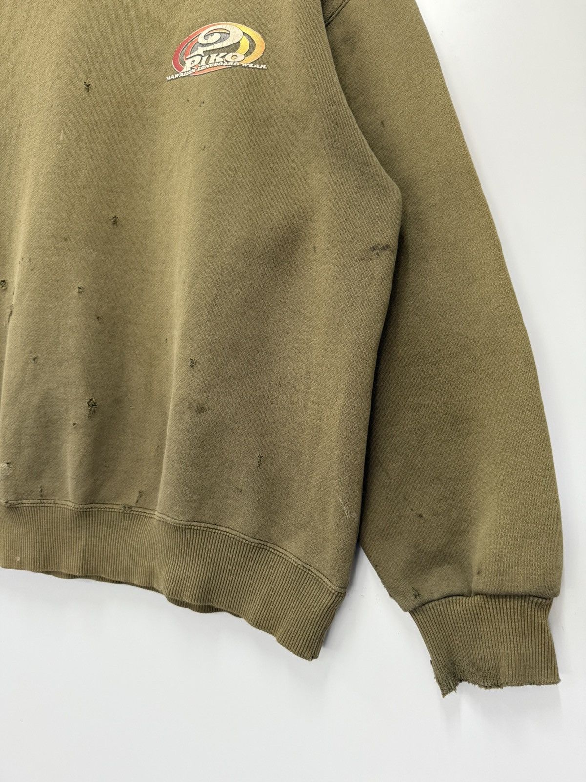 Sun Surf insane‼️ Distressed Piko Surf Backhit Logo Roundneck Sweats Size US L / EU 52-54 / 3 - 3 Thumbnail