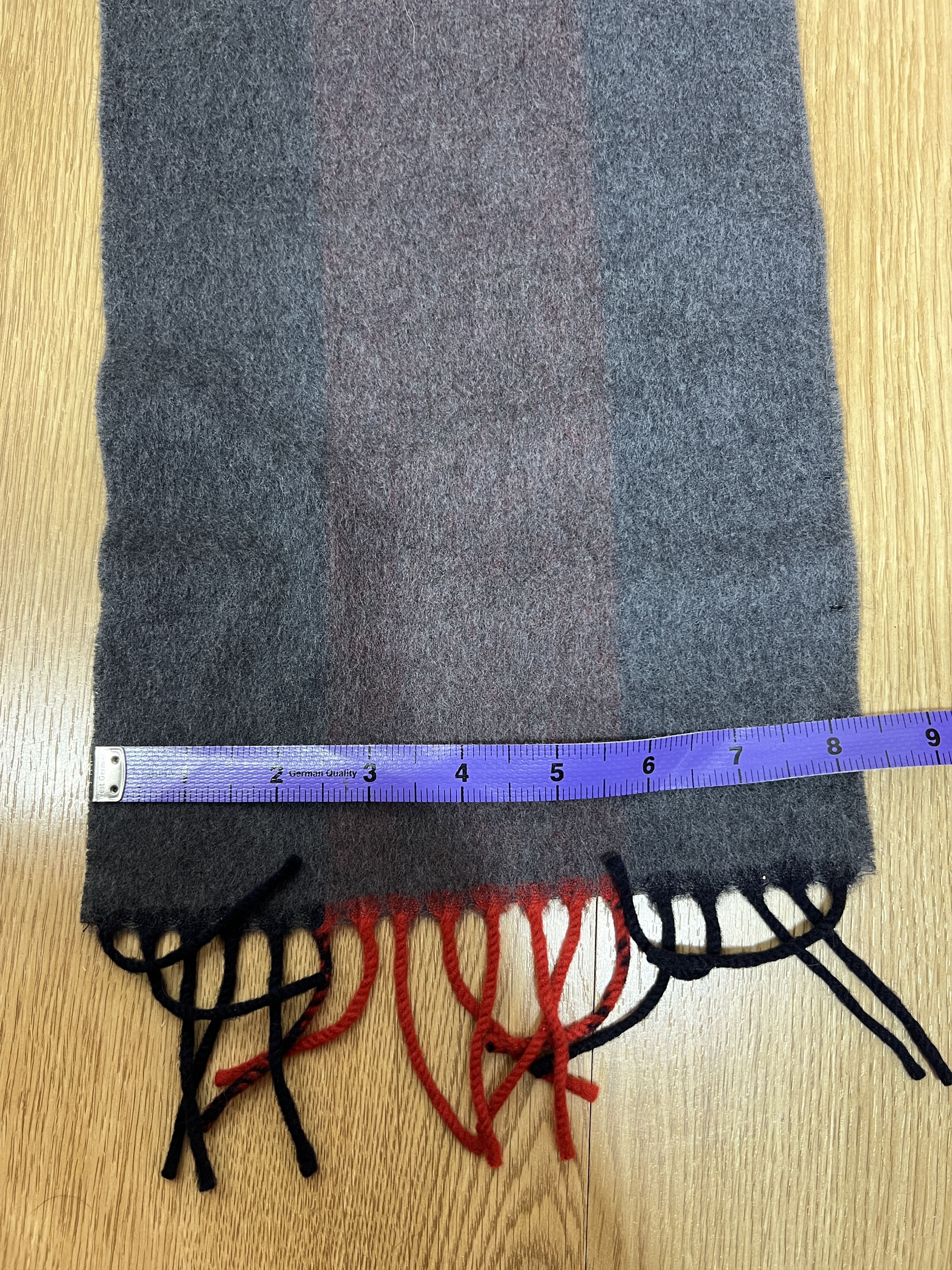 Gucci GUCCI NAVY RED SCARF LANA WOOL Size ONE SIZE - 9 Thumbnail