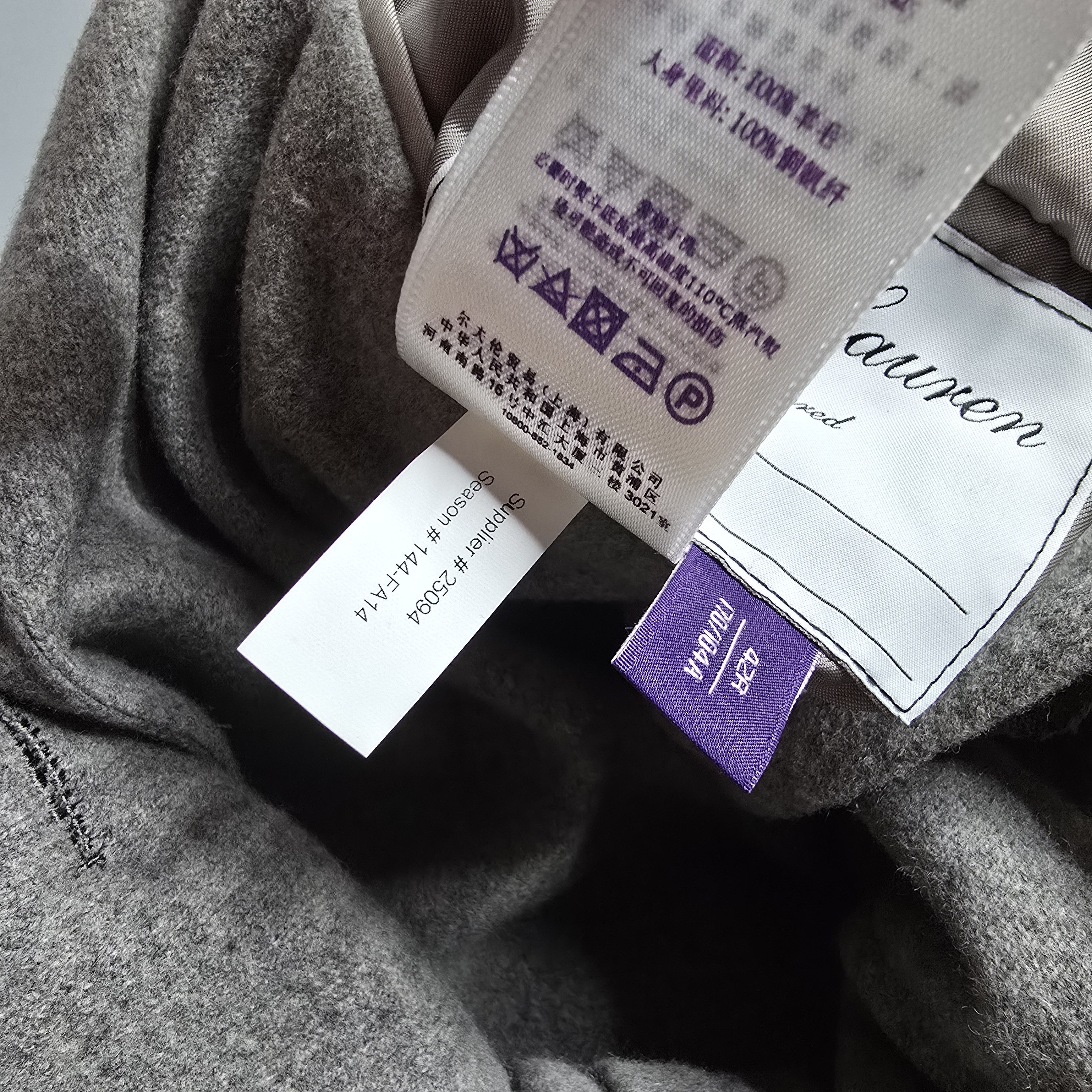 Ralph Lauren Purple Label Ralph Lauren Purple Label - Gray Wool Flannel Sport Jacket Size 42R - 10 Thumbnail