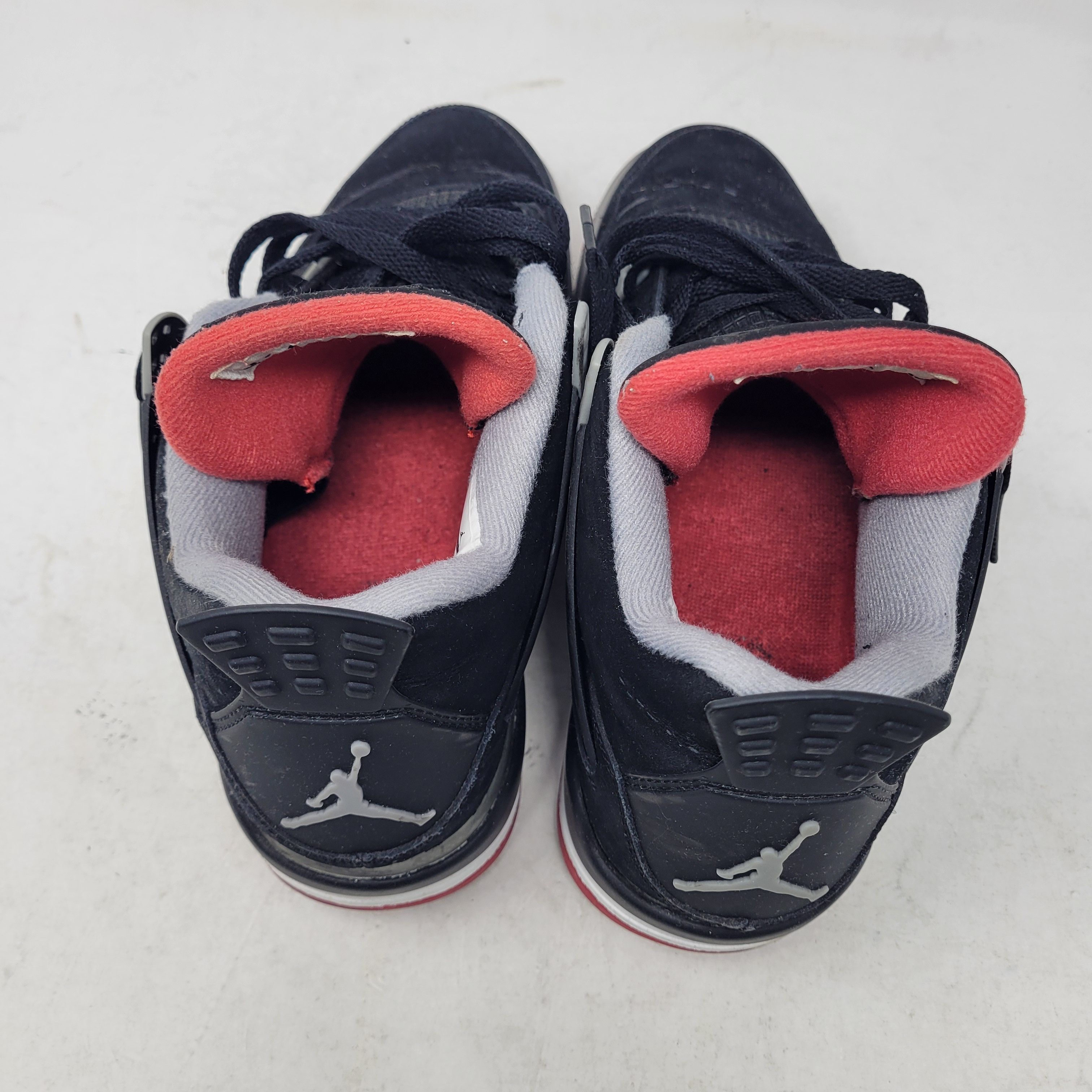 Jordan Brand × Nike Air Jordan 4 Retro IV Black Red BRED 308497-089 US sz 8 Size US 8 / EU 41 - 6 Thumbnail