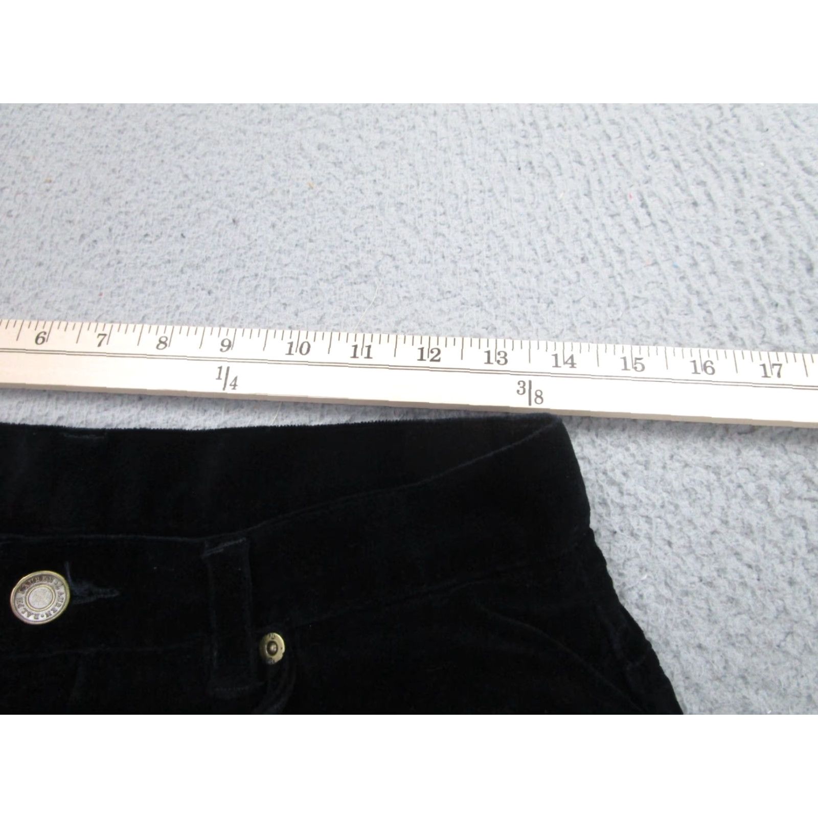 Ralph Lauren VINTAGE Ralph Lauren Pants Womens 10 Black Velvet Y2K Loose Baggy Classic Size 32" / US 10 / IT 46 - 7 Thumbnail