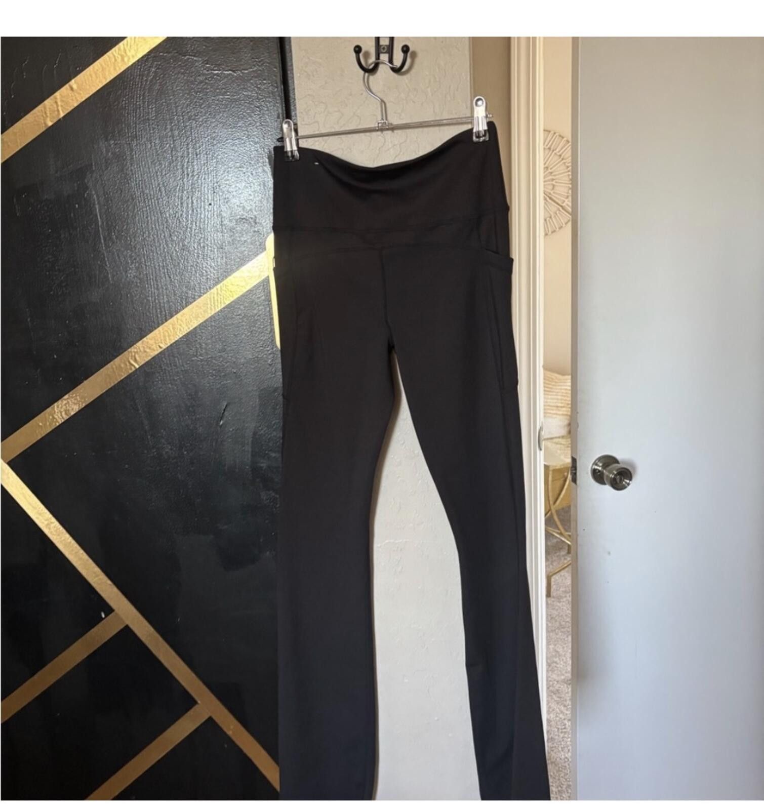 Other Womens Vital Life Black Active Flared Leggings Size 28" / US 6 / IT 42 - 4 Thumbnail
