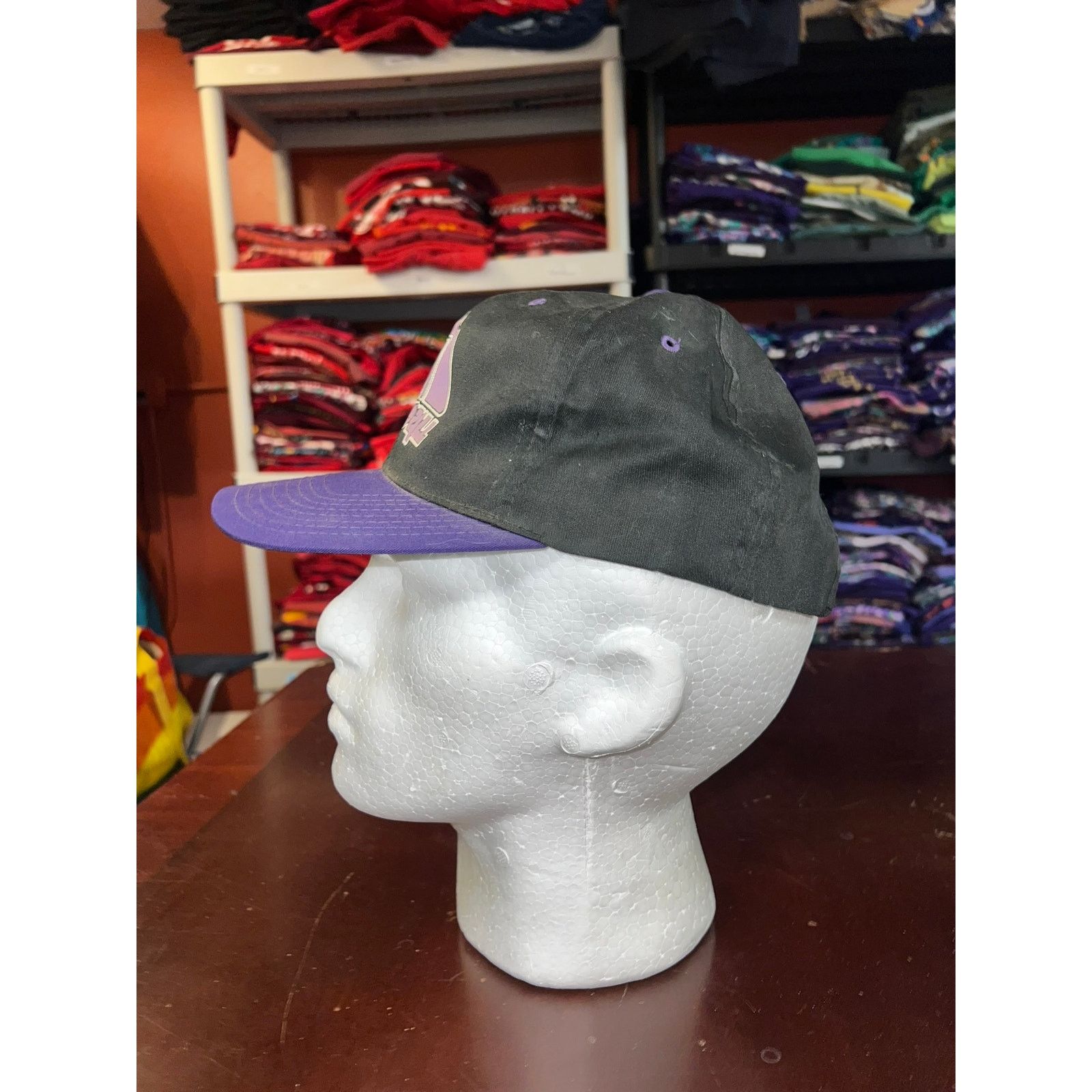 Vintage Vintage Powerall Hat Purple Black Snapback Cap 90s 1990s OS Size ONE SIZE - 4 Thumbnail