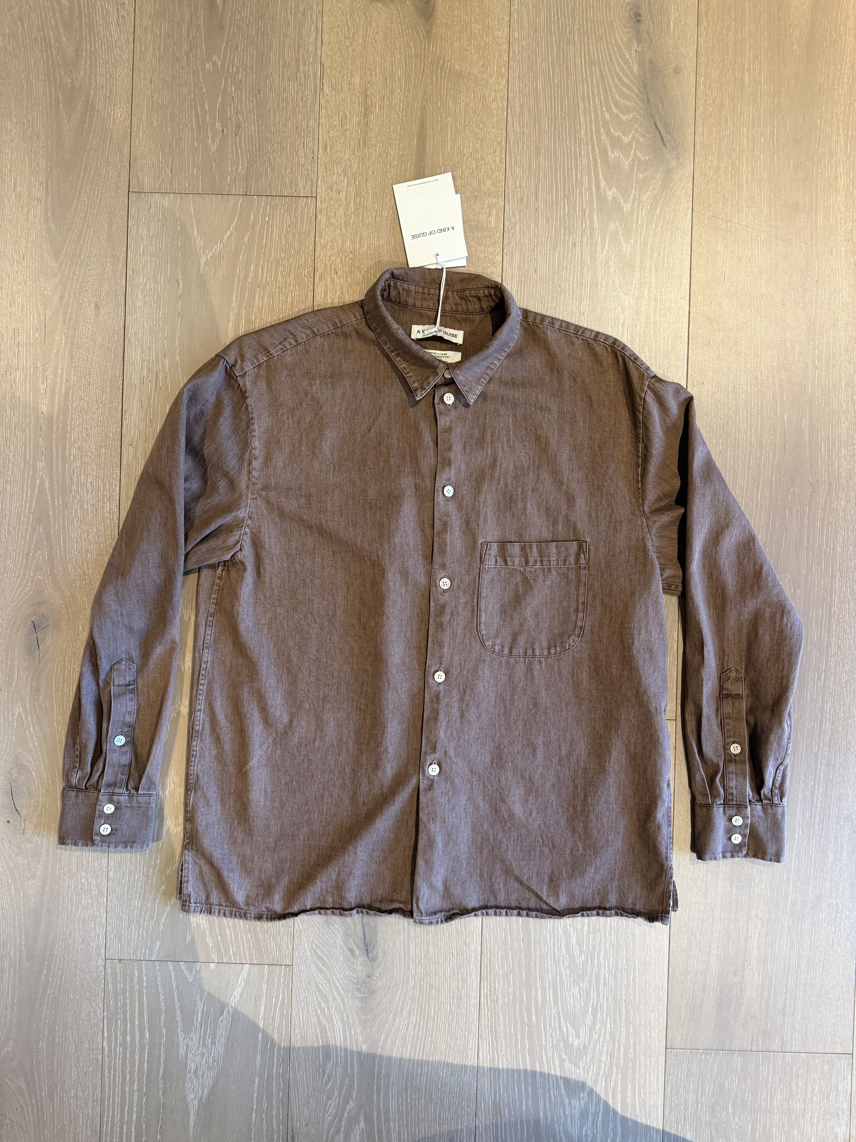 A Kind Of Guise 💚 AW25 A Kind Of Guise Gusto Shirt Sepia Denim Medium NEW Size US M / EU 48-50 / 2 - 9 Thumbnail