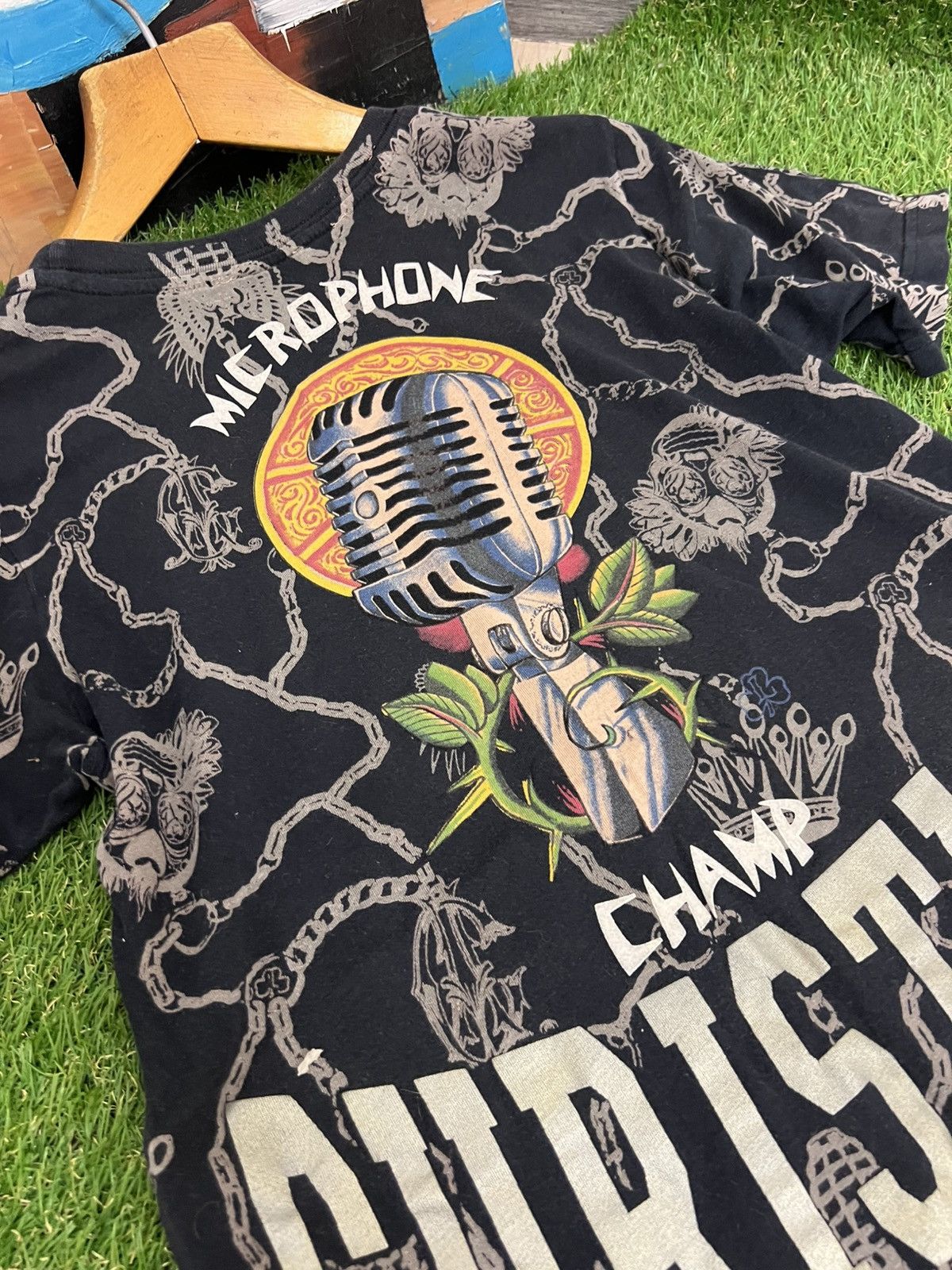 Christian Audigier × Ed Hardy × Vintage Vintage Christian Audigier “Champ” Black T-Shirt Size US M / EU 48-50 / 2 - 10 Thumbnail