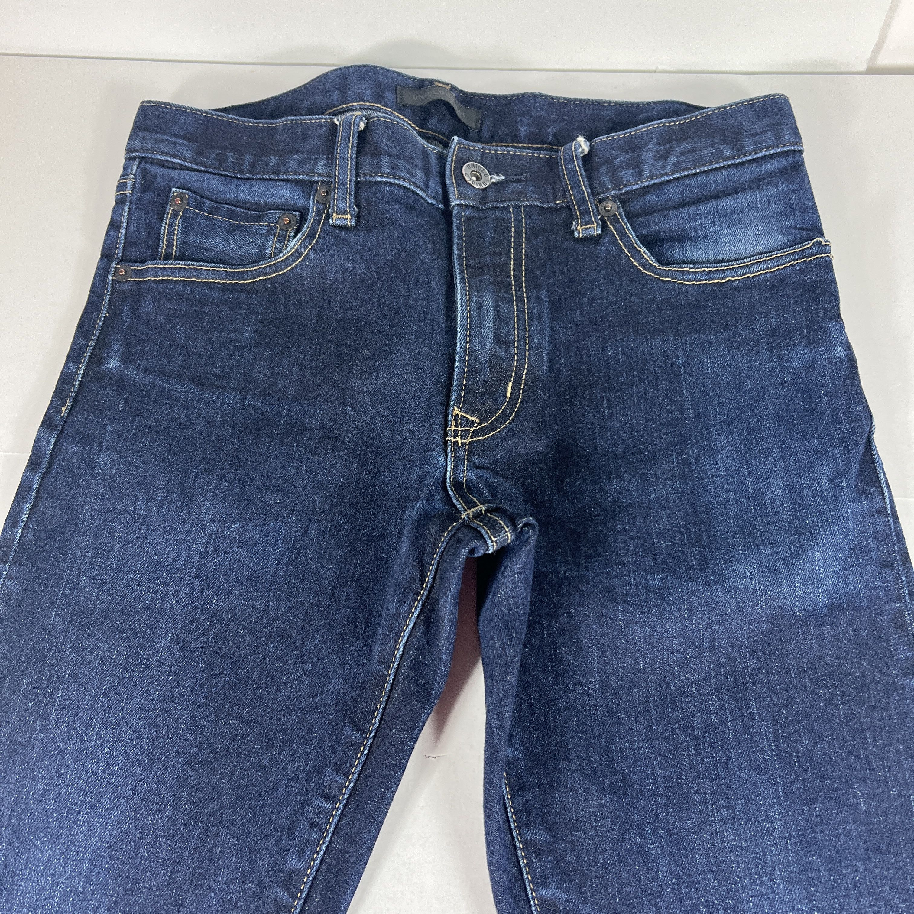 Uniqlo Uniqlo Jean Skinny Tapered Selvedge Kaihara Dark Blue Denim Size US 30 / EU 46 - 2 Thumbnail