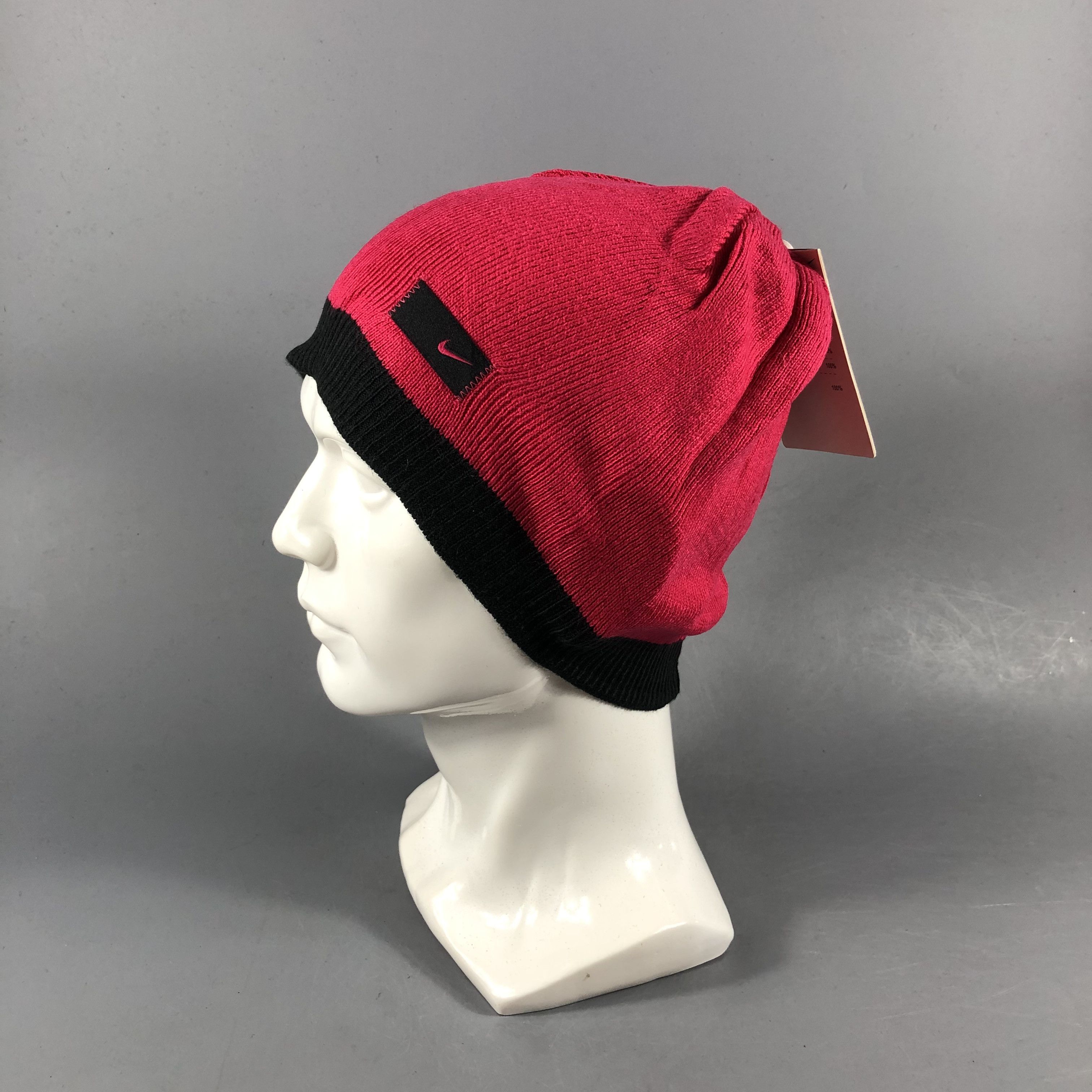 Vintage Nike Pink Beanie Snowcap Snow Hat B971 Size ONE SIZE - 2 Thumbnail