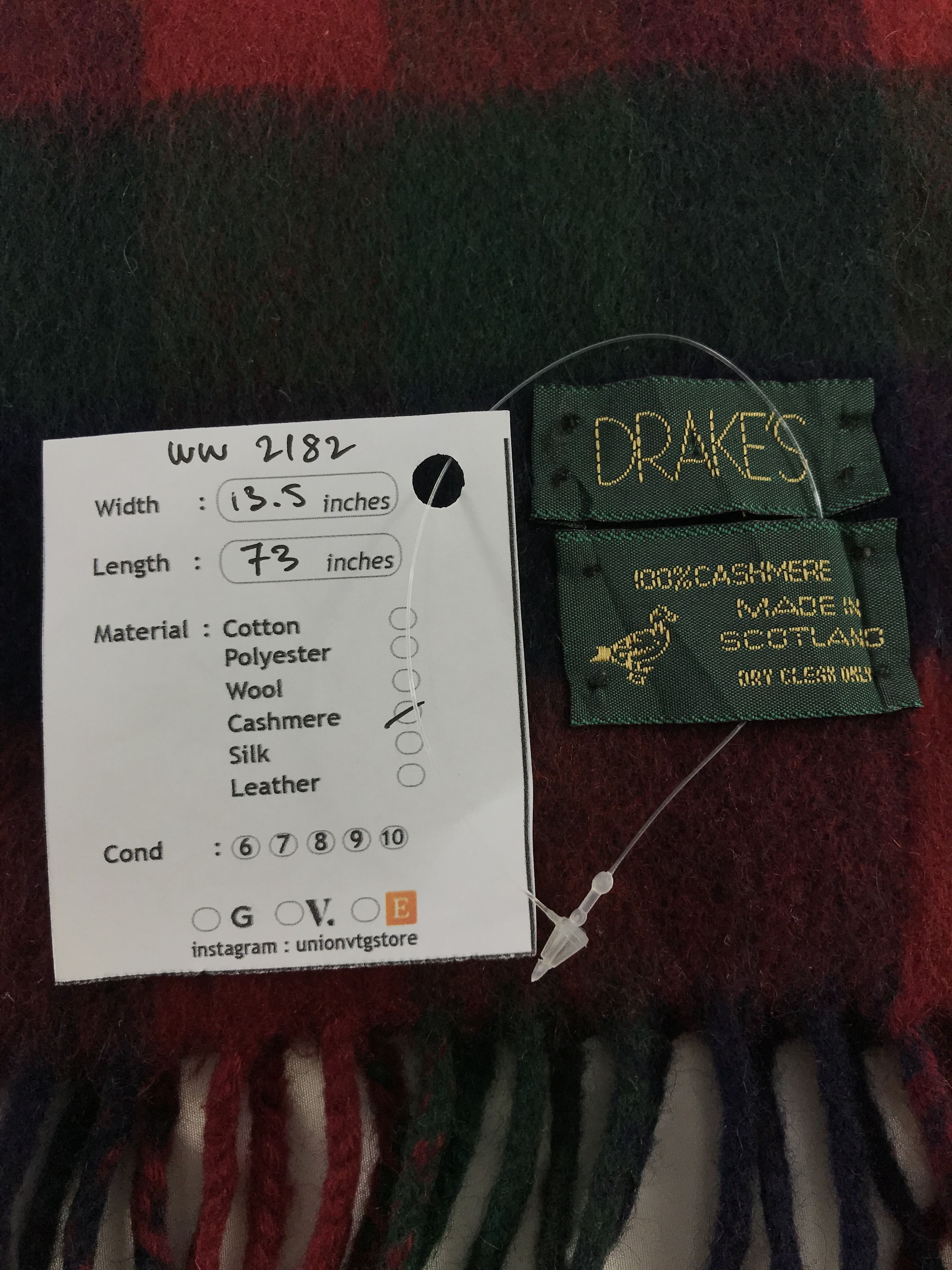 Vintage Drakes Scarf / Muffler / Neckwear - WW2182 Size ONE SIZE - 4 Thumbnail