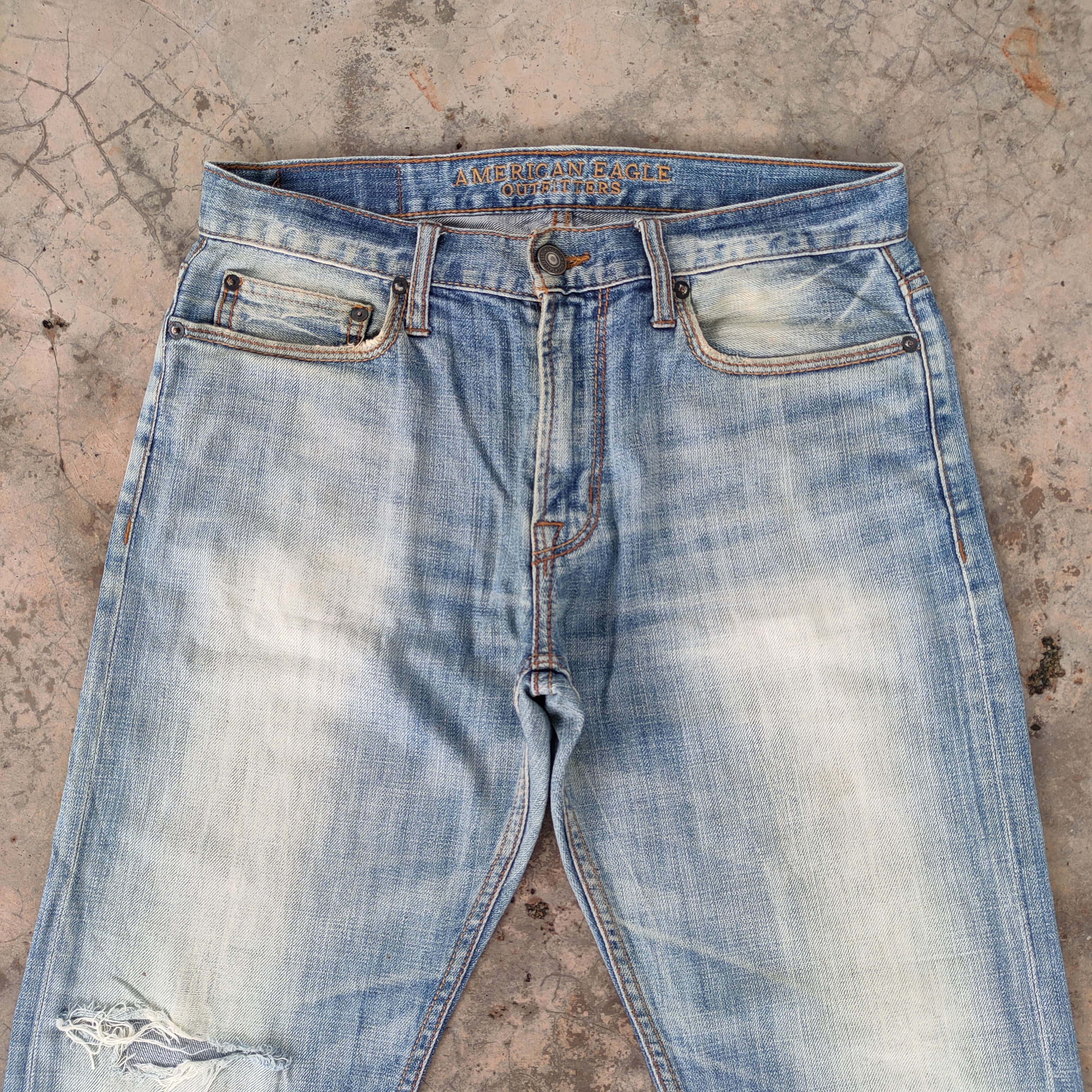 Japanese Brand × Vintage VINTAGE JAPANESE FADED DISTRESSED JEANS DENIM PANTS Size US 31 - 3 Thumbnail