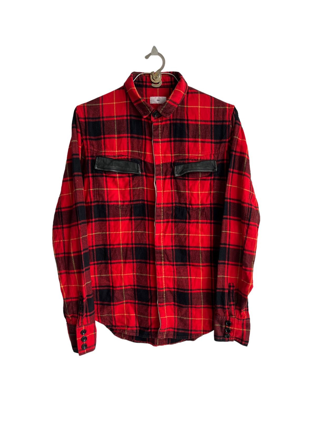 Isamu Katayama Backlash Sixe 🇯🇵 Leather Flap Red Tartan Alaskan Bonded Work Jkt Shirt Size US M / EU 48-50 / 2 - 1 Thumbnail