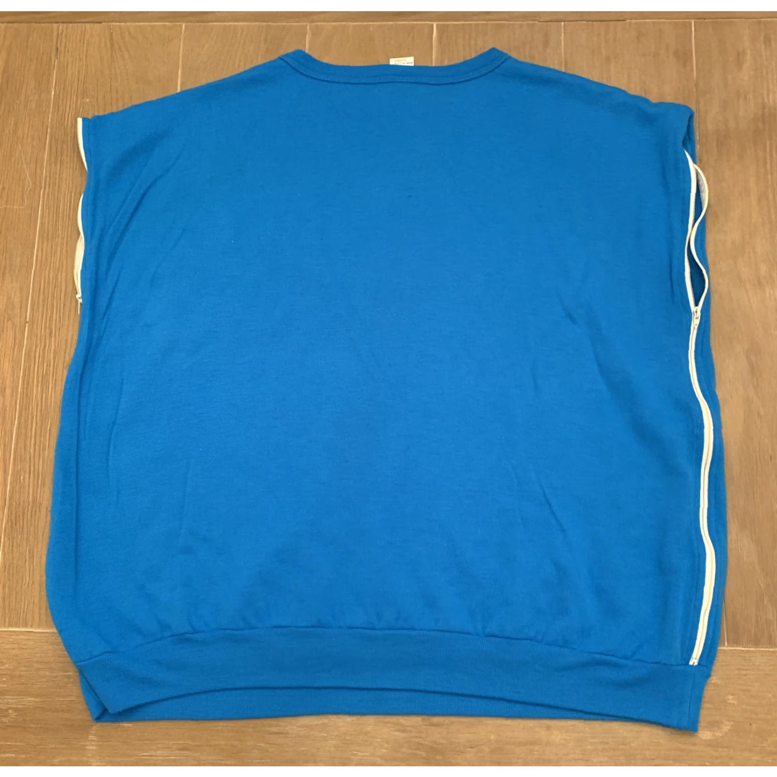 Vintage VINTAGE Sherry Sleeveless Zipper Sweatshirt Top - Nags Head, NC 80s - Size XL - Blue - Sportswear/Beach Style Mens Size US XL / EU 56 / 4 - 6 Thumbnail
