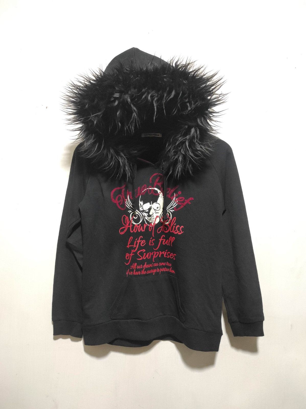 Japanese Brand Capalanca Skull Fur Hoodie Ifsix LGB style Size US XS / EU 42 / 0 - 2 Thumbnail