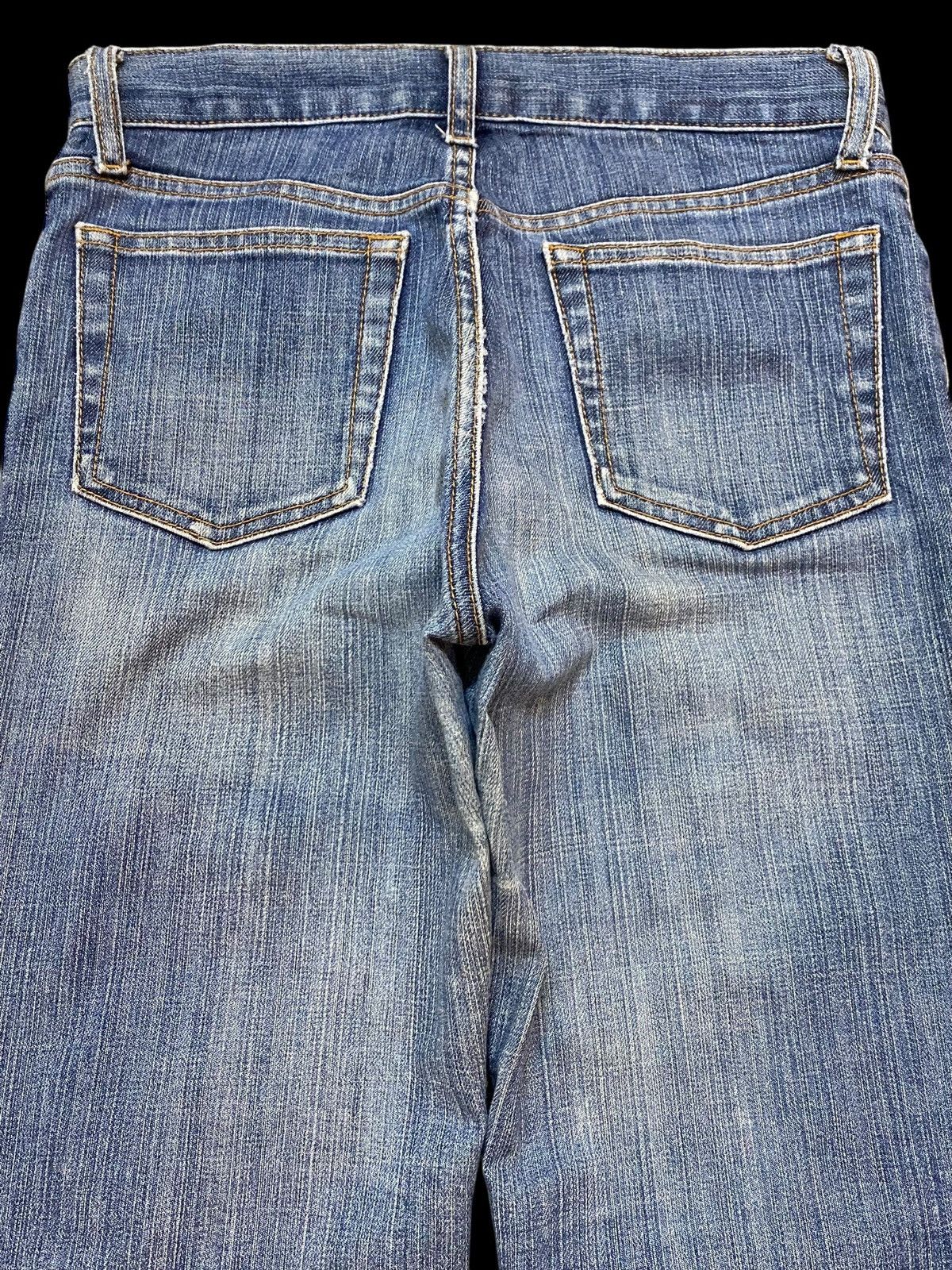 Japanese Brand Vintage Japanese Brand Blue Wash Distressed Flare Jeans Size US 28 / EU 44 - 4 Thumbnail